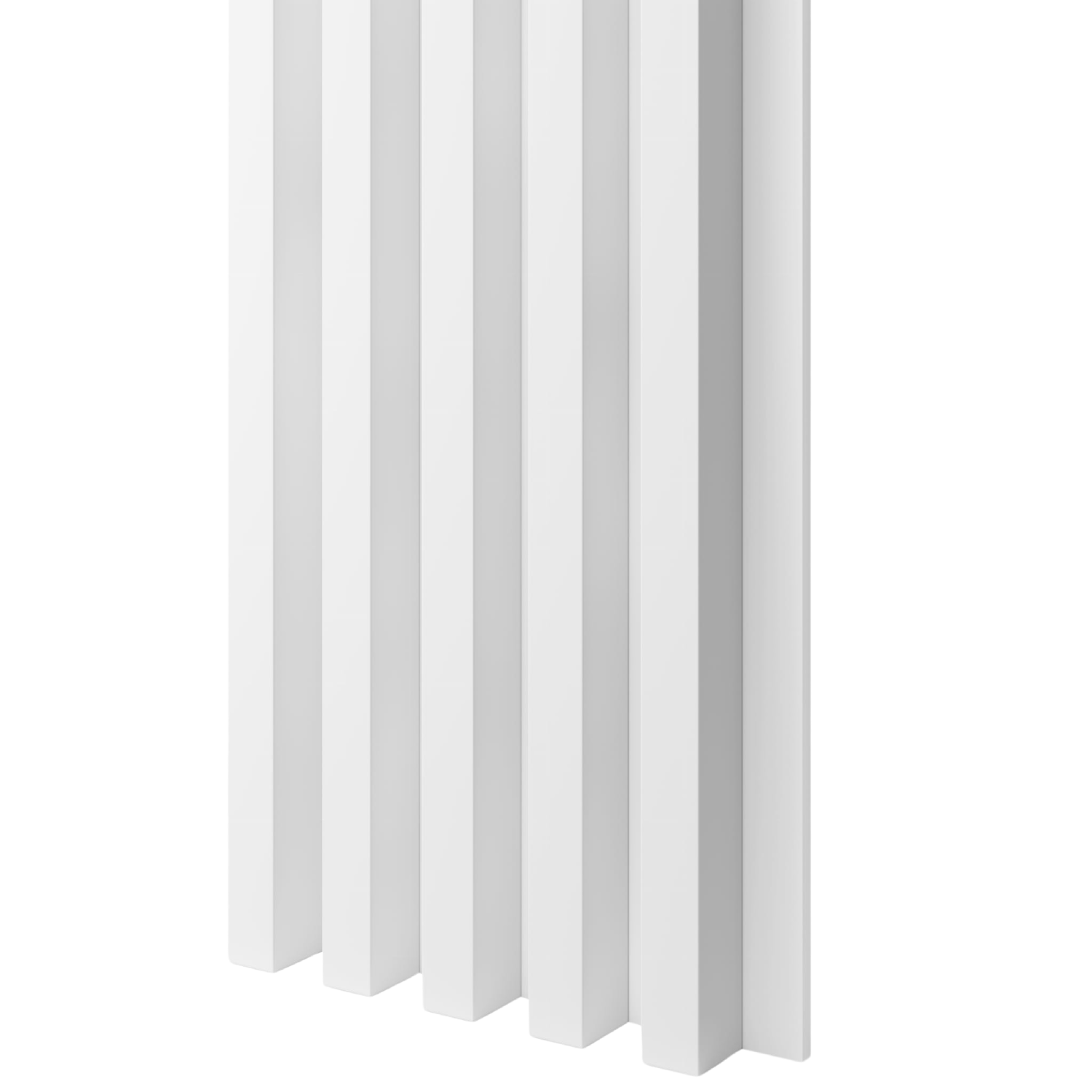 LAMELLEN AUF MDF-PLATTE - WEISS MATT LAMELLEN3D
