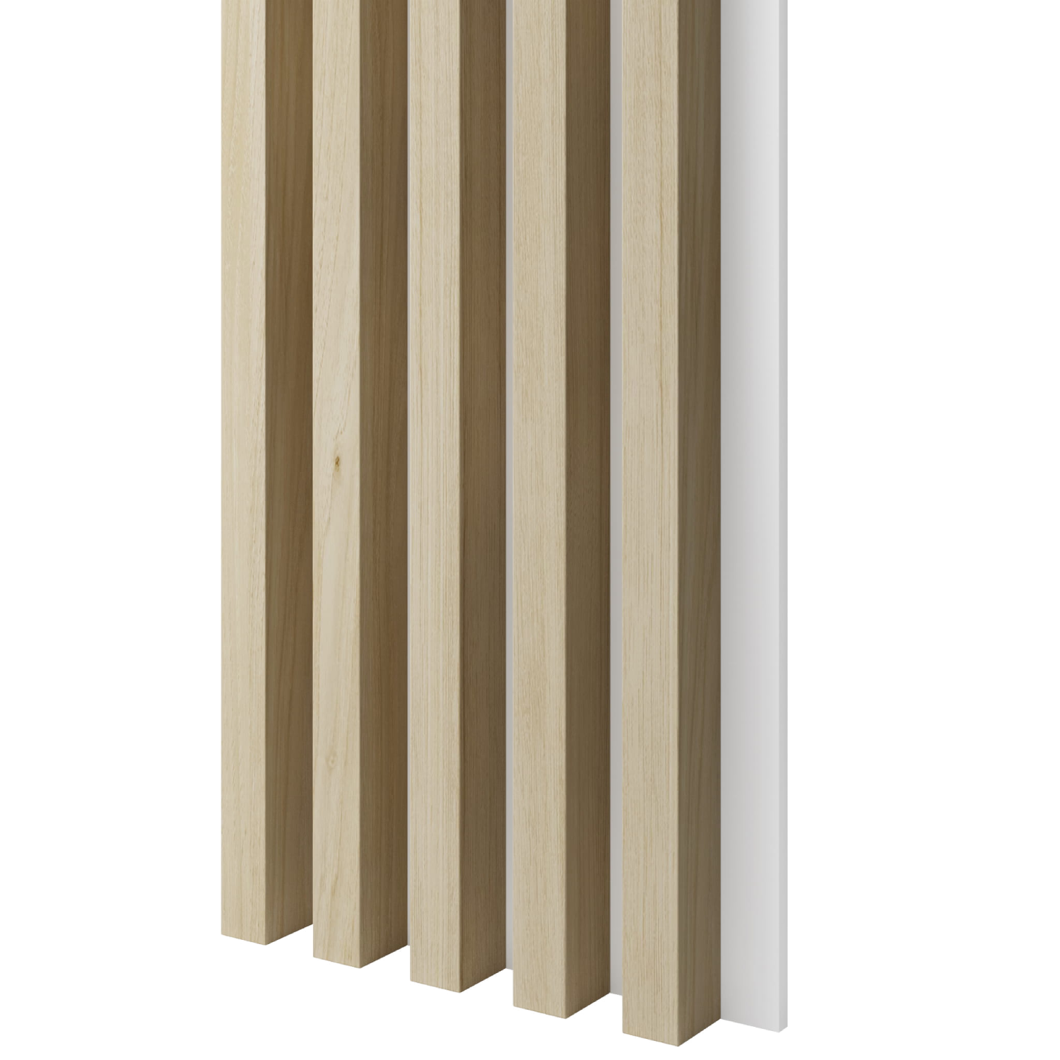 LAMELLEN AUF MDF-PLATTE - GEBLEICHTE EICHE LAMELLEN3D