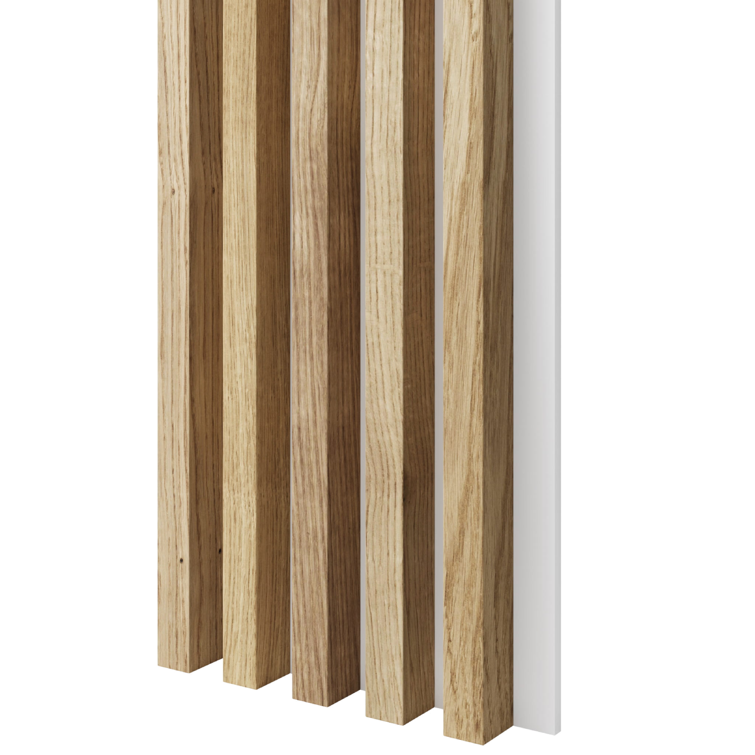 LAMELLEN AUF MDF-PLATTE - EICHENFURNIER LAMELLEN3D