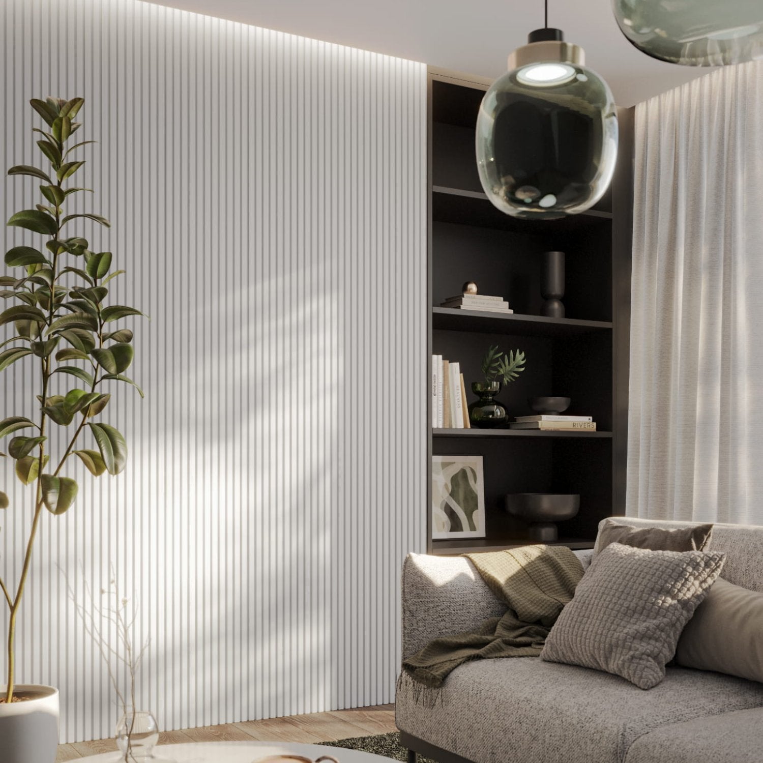 MINI-LAMELLEN - WEISS MATT LAMELLEN3D