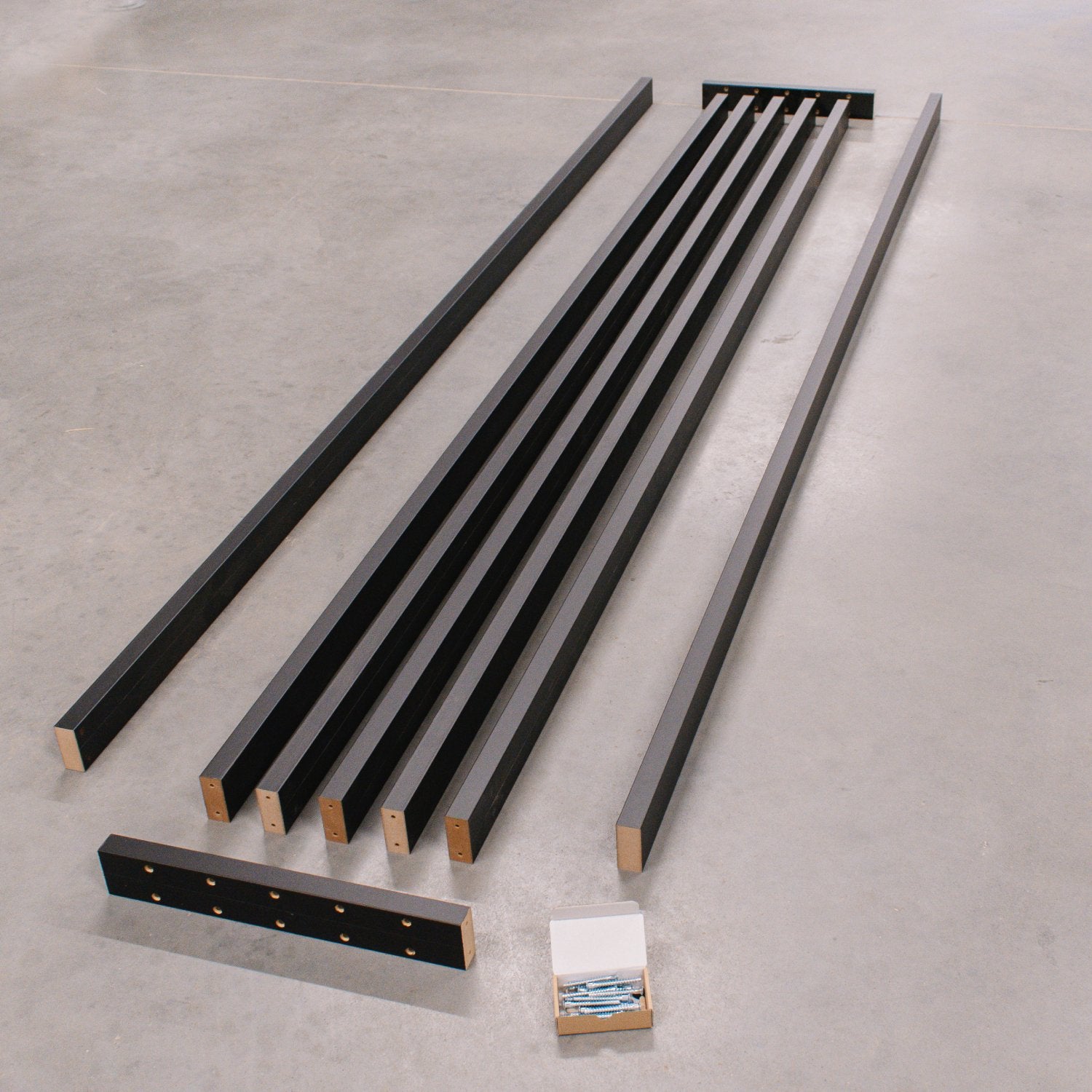 LAMELLENWAND - FERTIGSET - SCHWARZ MATT - LAMELLEN3D