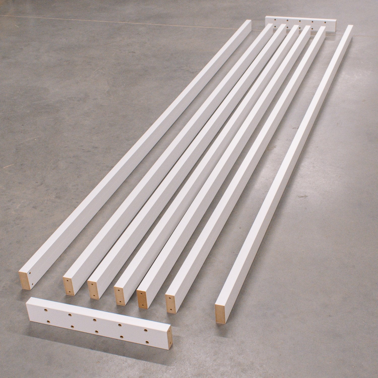 LAMELLENWAND - FERTIGSET - WEIß MATT - LAMELLEN3D