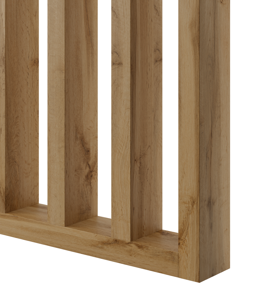 LAMELLENWAND - FERTIGSET - WOTAN EICHE - LAMELLEN3D