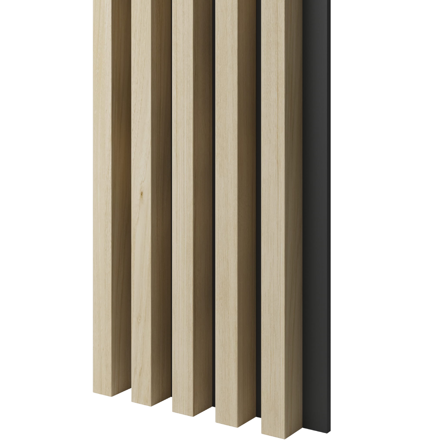 LAMELLEN AUF MDF-PLATTE - GEBLEICHTE EICHE LAMELLEN3D