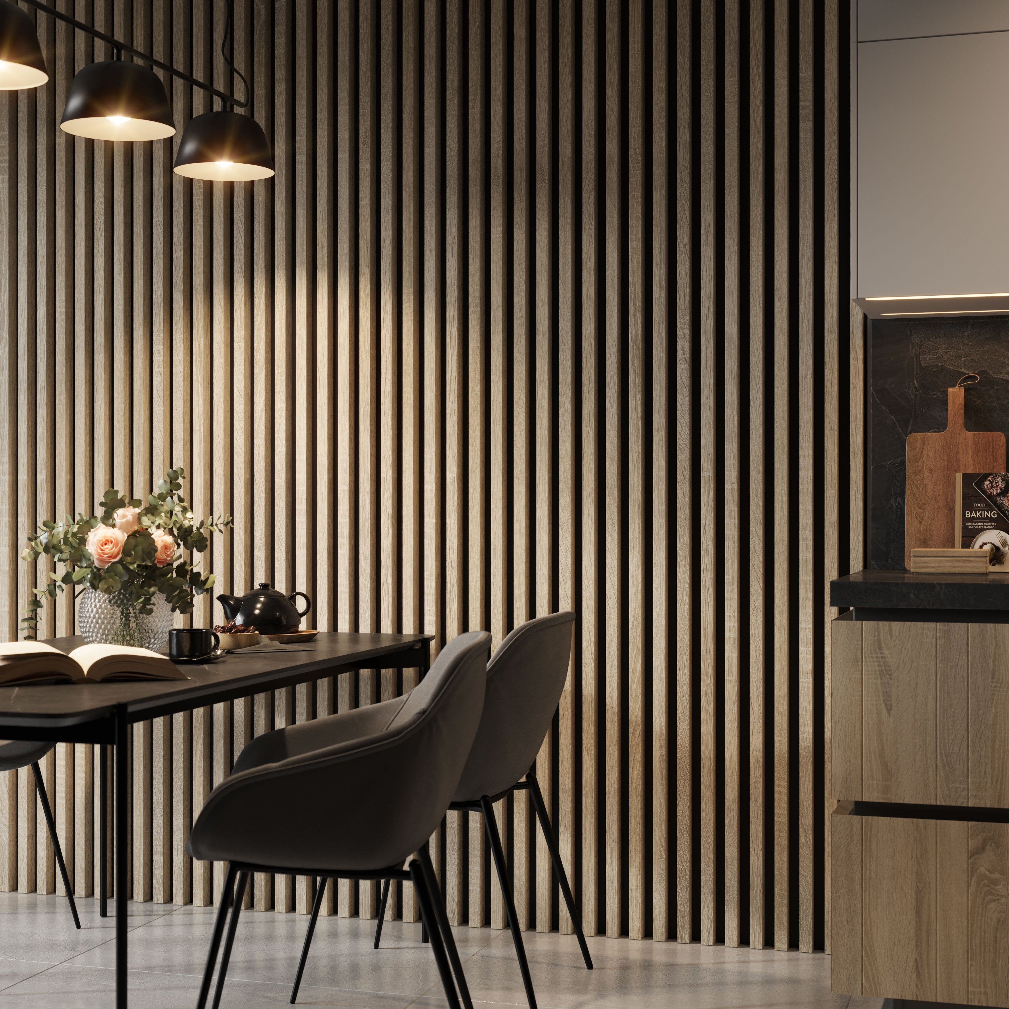 LAMELLEN3D WANDLAMELLEN - SONOMA-EICHE