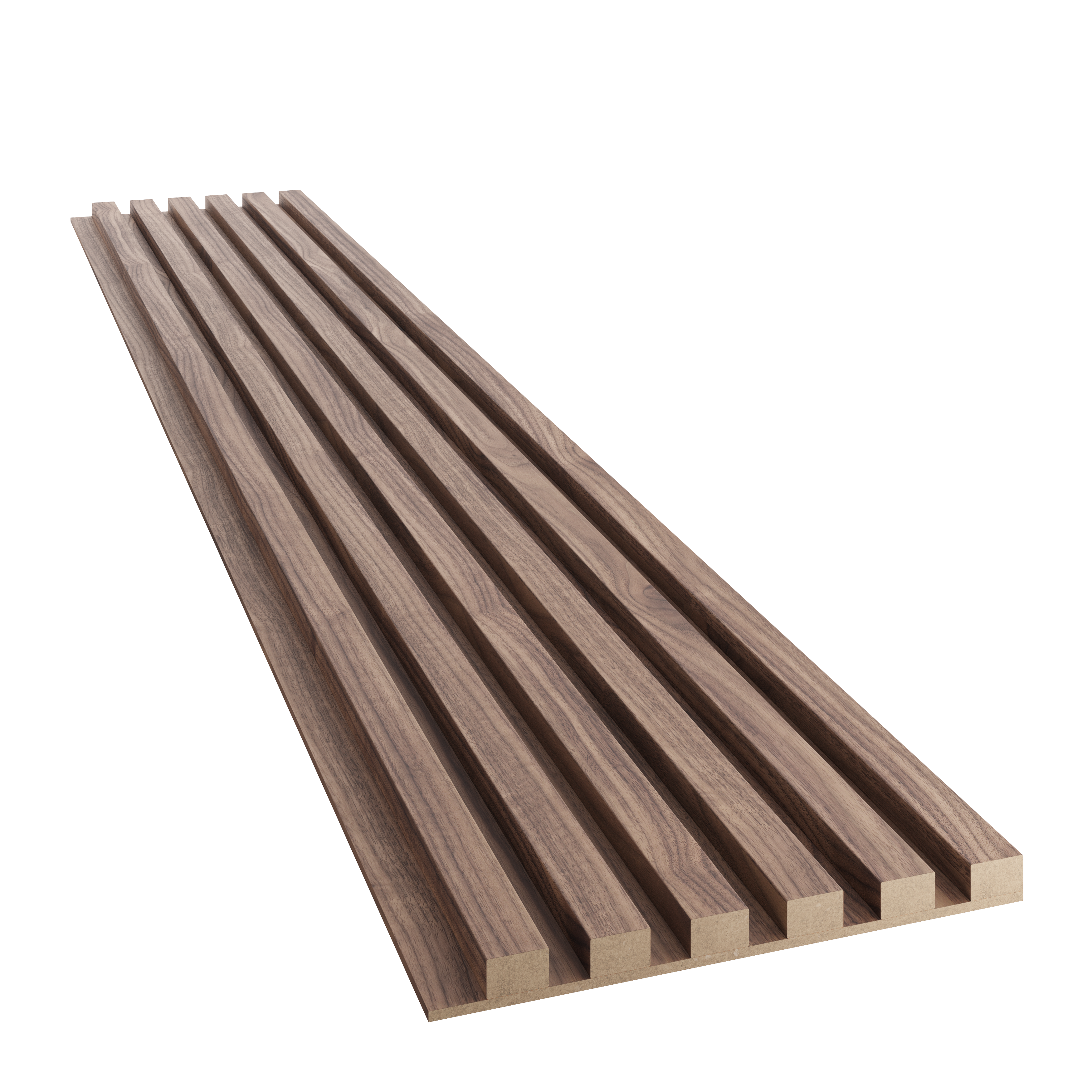 SCHLANKE-LAMELLEN AUF FURNIERTER MDF-PLATTE – EICHENFURNIER LAMELLEN3D