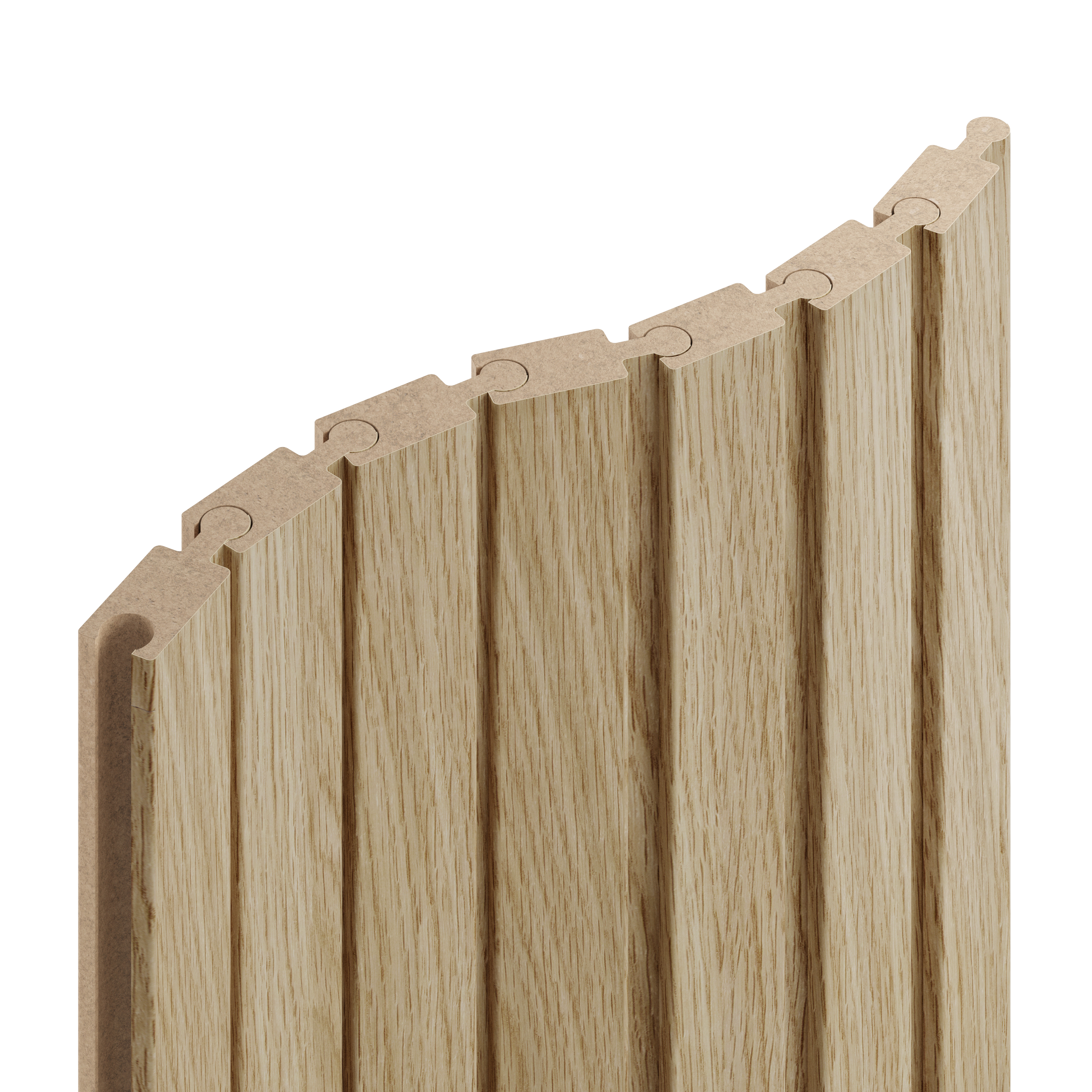 PUZZLE-LAMINE - EUROPÄISCHE EICHE CPL LAMELLEN3D