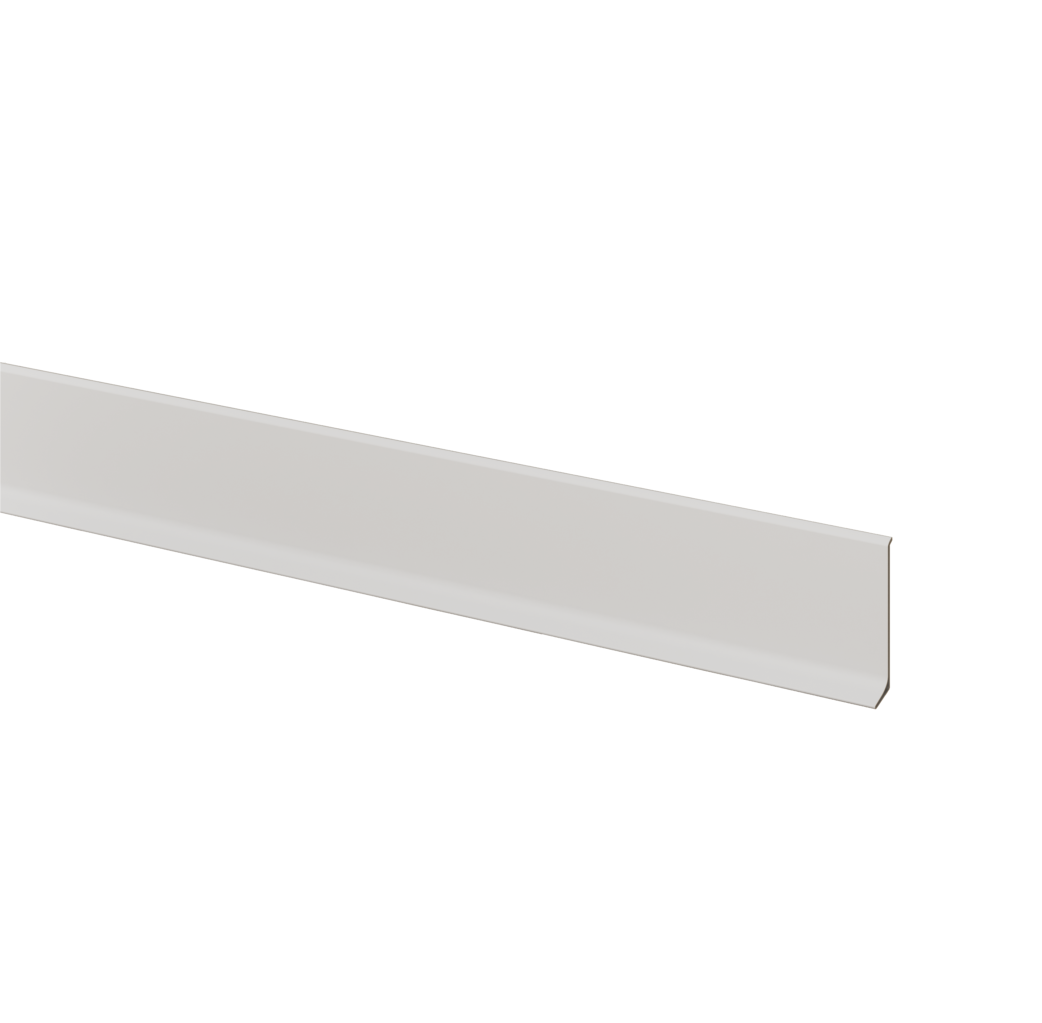 ALUMINIUM SOCKELLEISTEN - WEISS - 275 CM - LAMELLEN3D