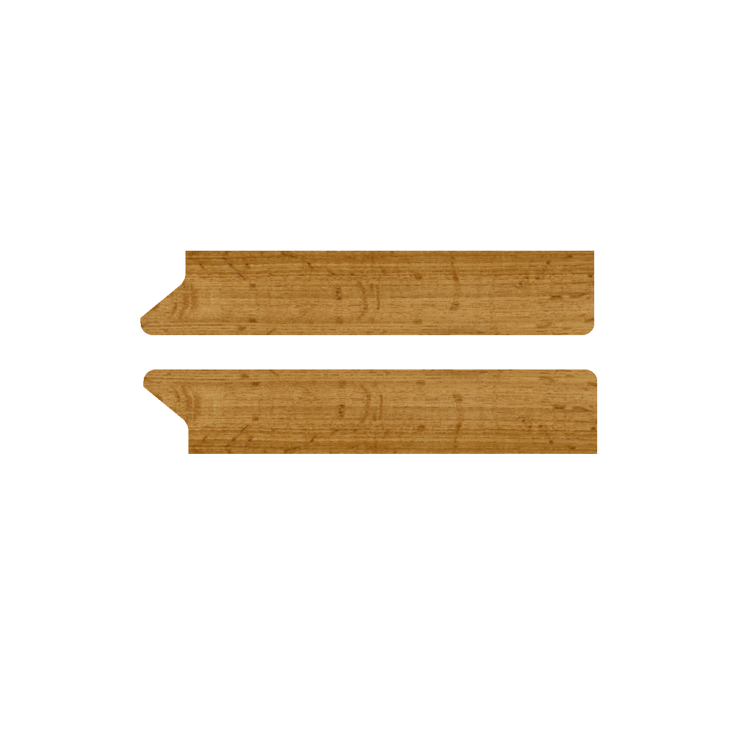 MDF-Sockelleistenkappen – 2er-Set LAMELLEN3D