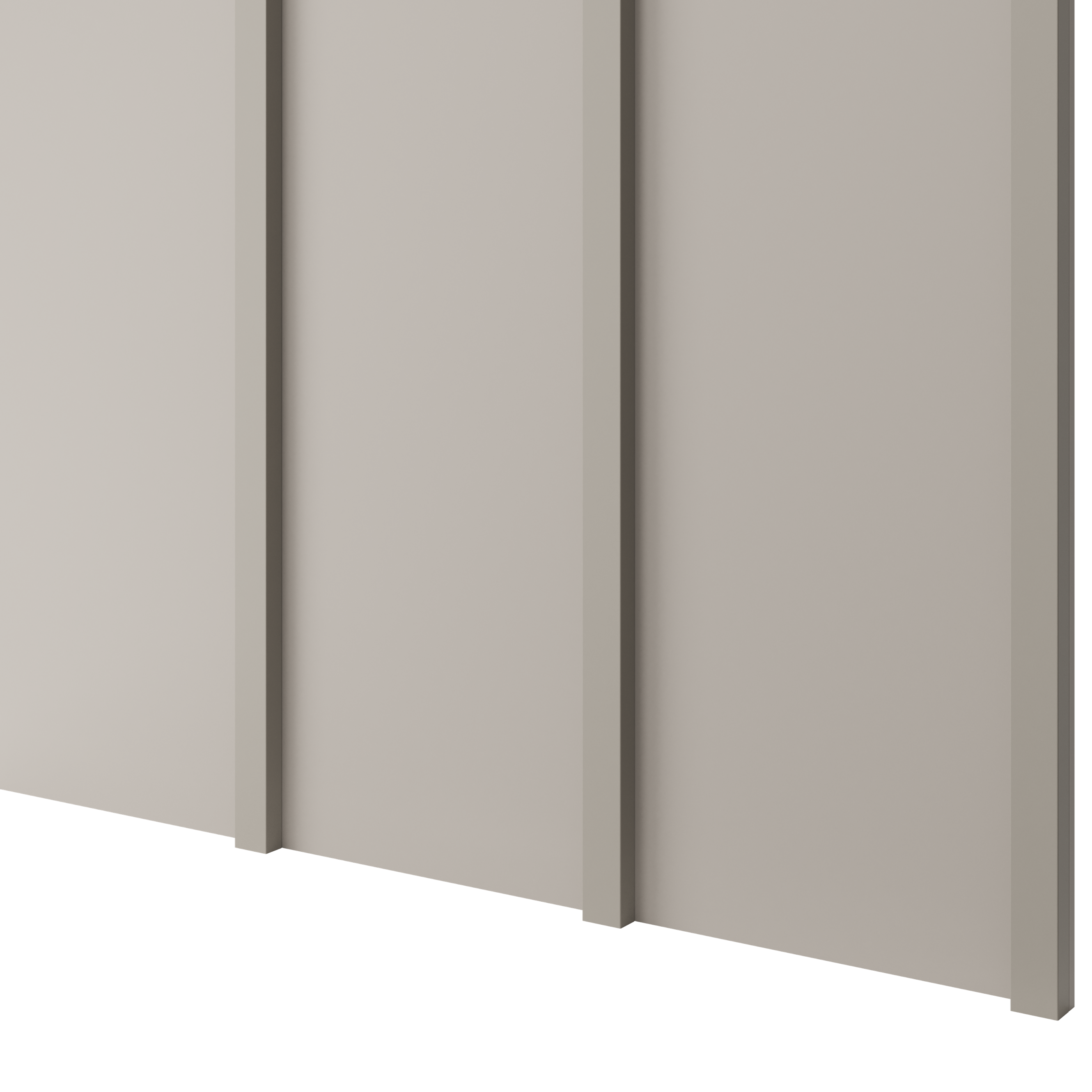 Japandi-Paneel - Sandbeige LAMELLEN3D