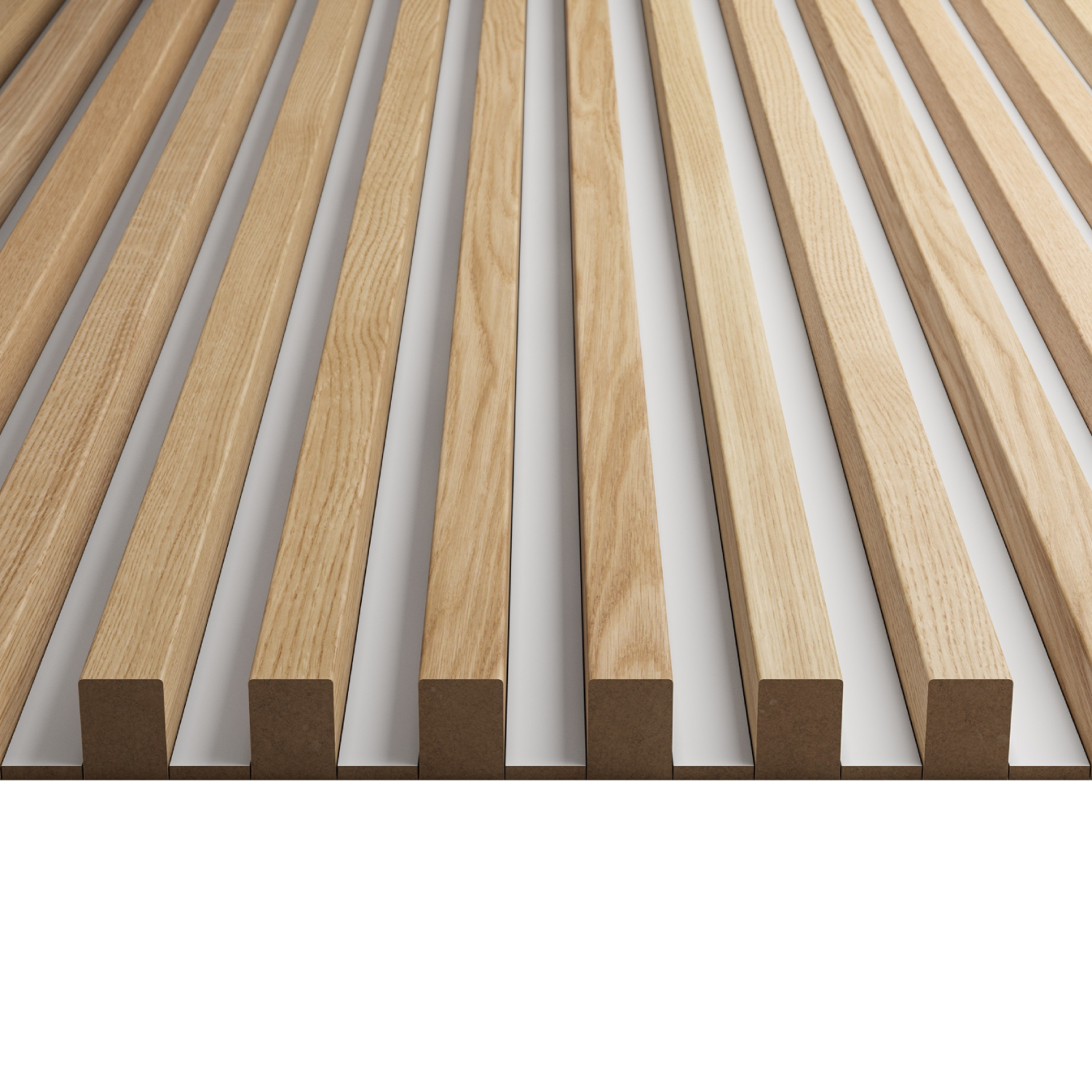 LAMELLEN3D WANDLAMELLEN - STREIFEN ZWISCHEN DEN LAMELLEN – WEIß MATT