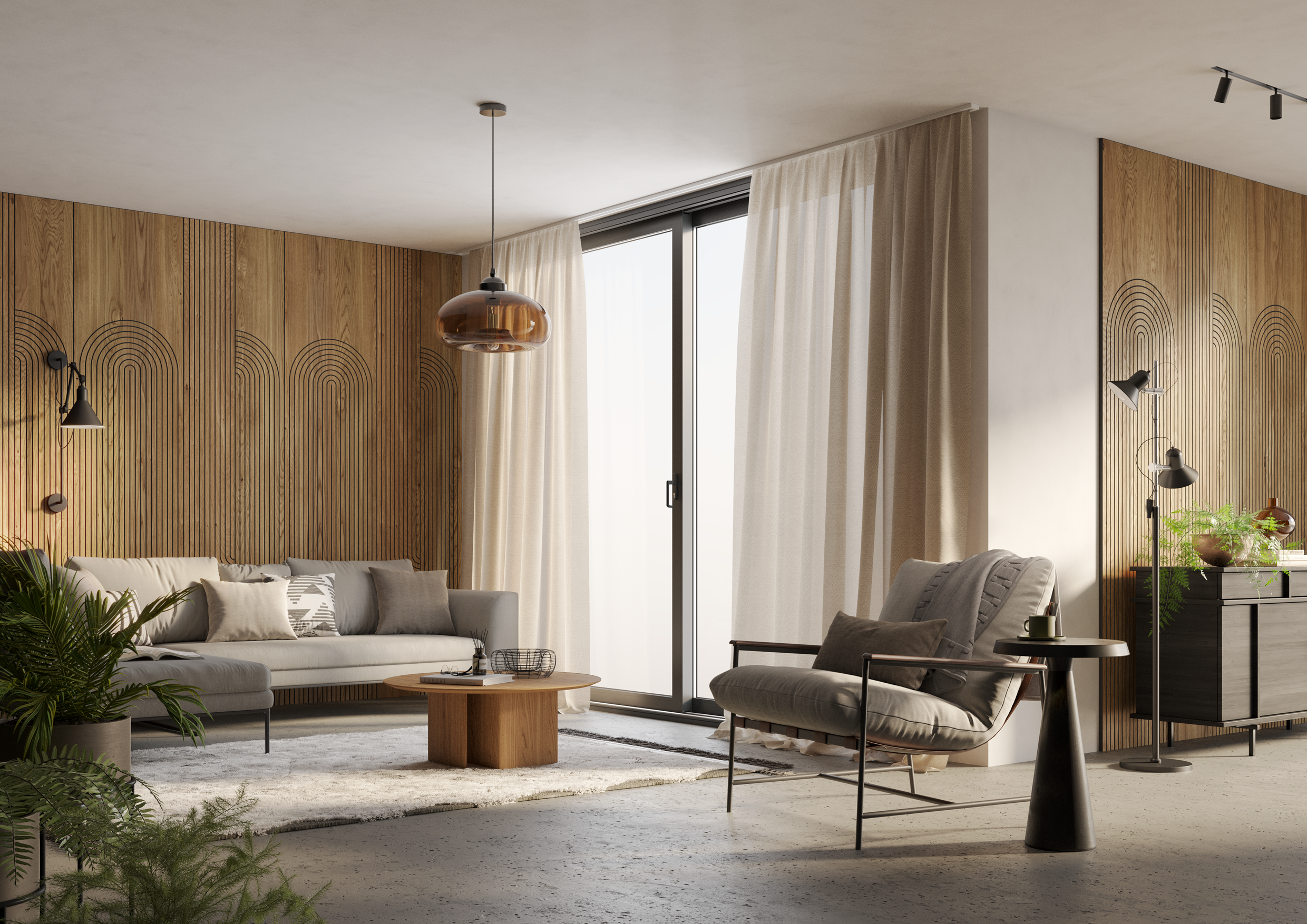 GEFRÄSTES PANEEL - KYOTO - LAMELLEN3D