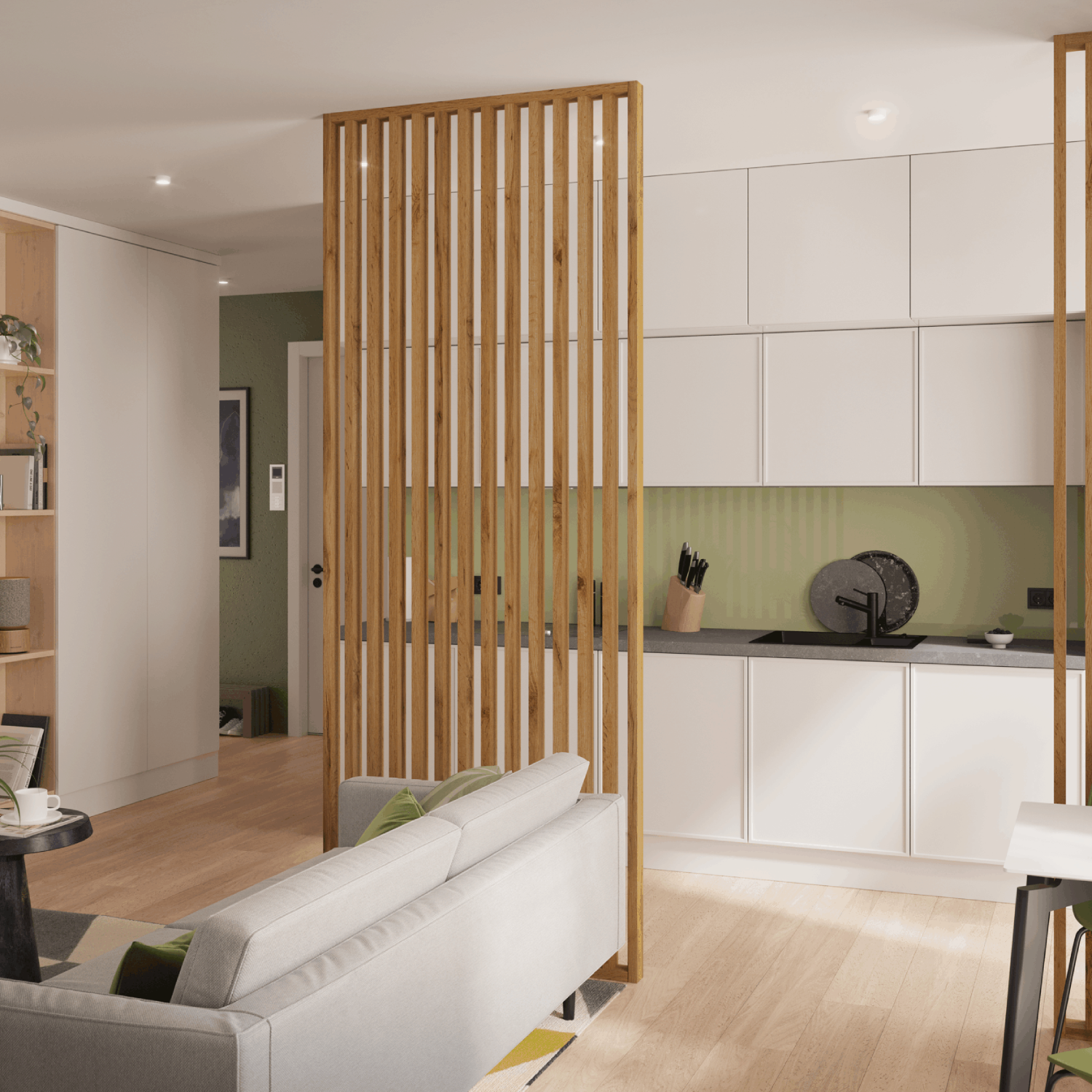 LAMELLEN3D - freistehend - Wotan Eiche