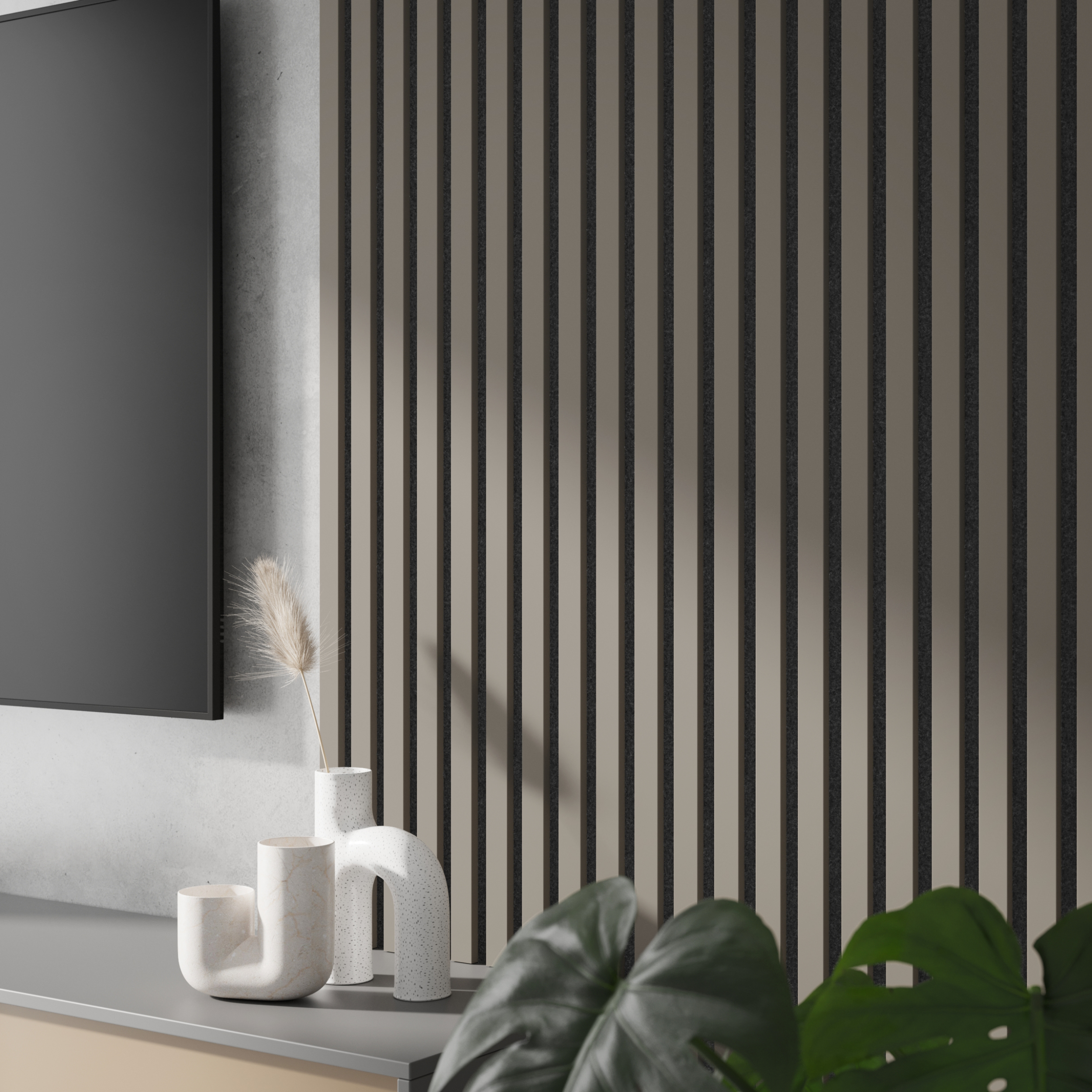 LAMELLE AUF FILZ - SANDBEIGE - LAMELLEN3D