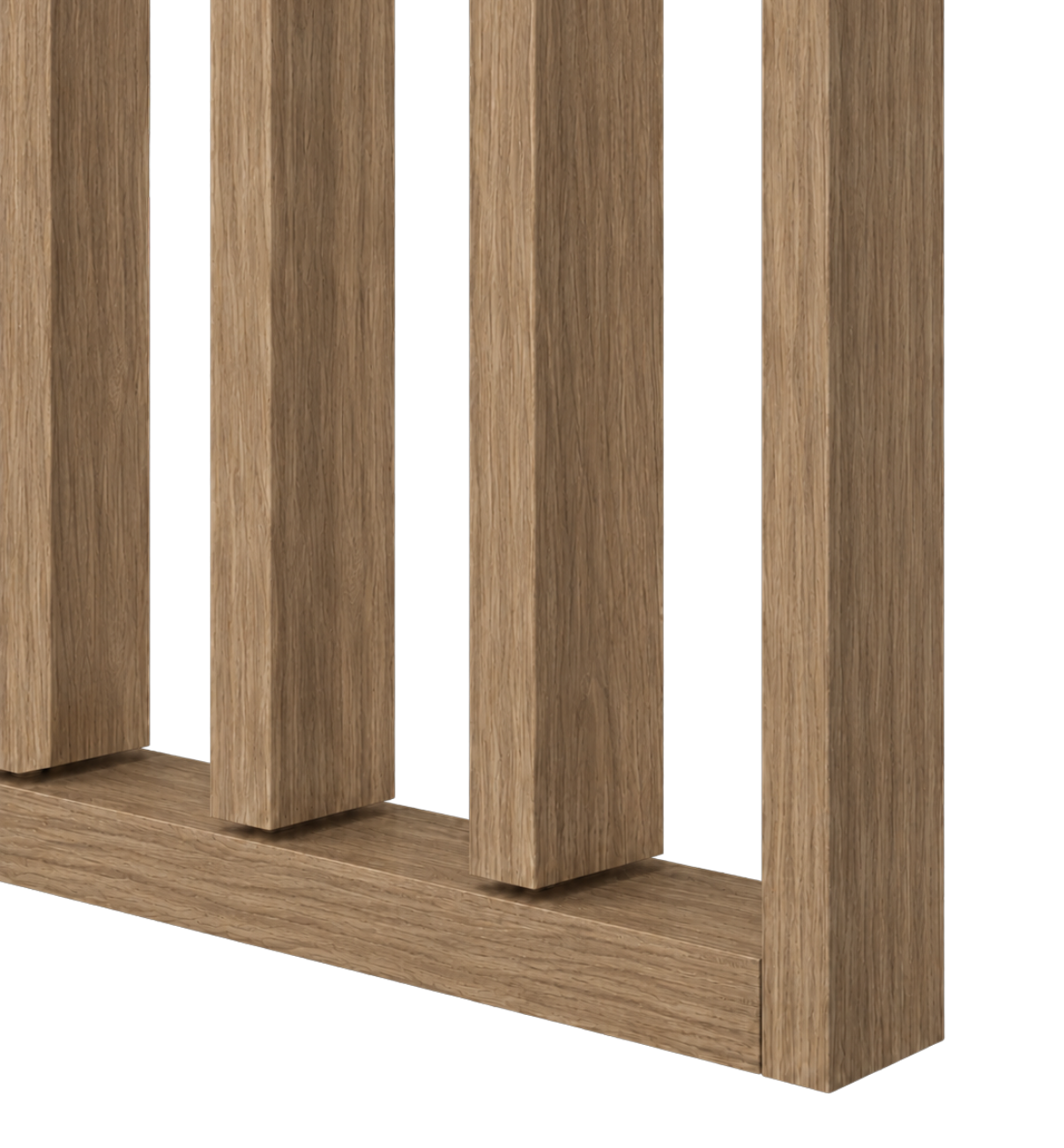 LAMELLENWAND - FERTIGSET - Eiche Casella Braun CPL – Drehbar mit Mechanismus - LAMELLEN3D