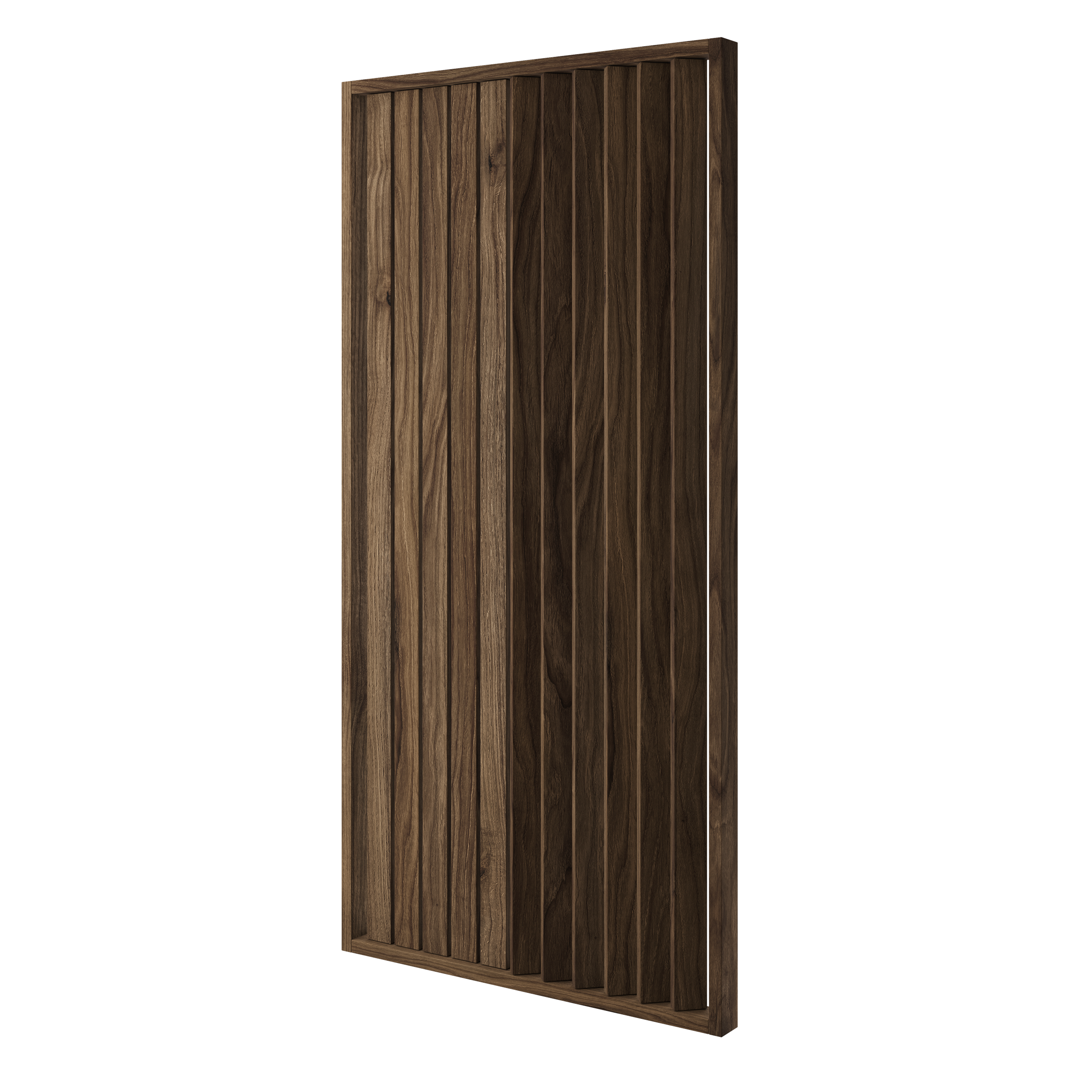 LAMELLENWAND - FERTIGSET - CLASSIC WALNUSS - LAMELLEN3D