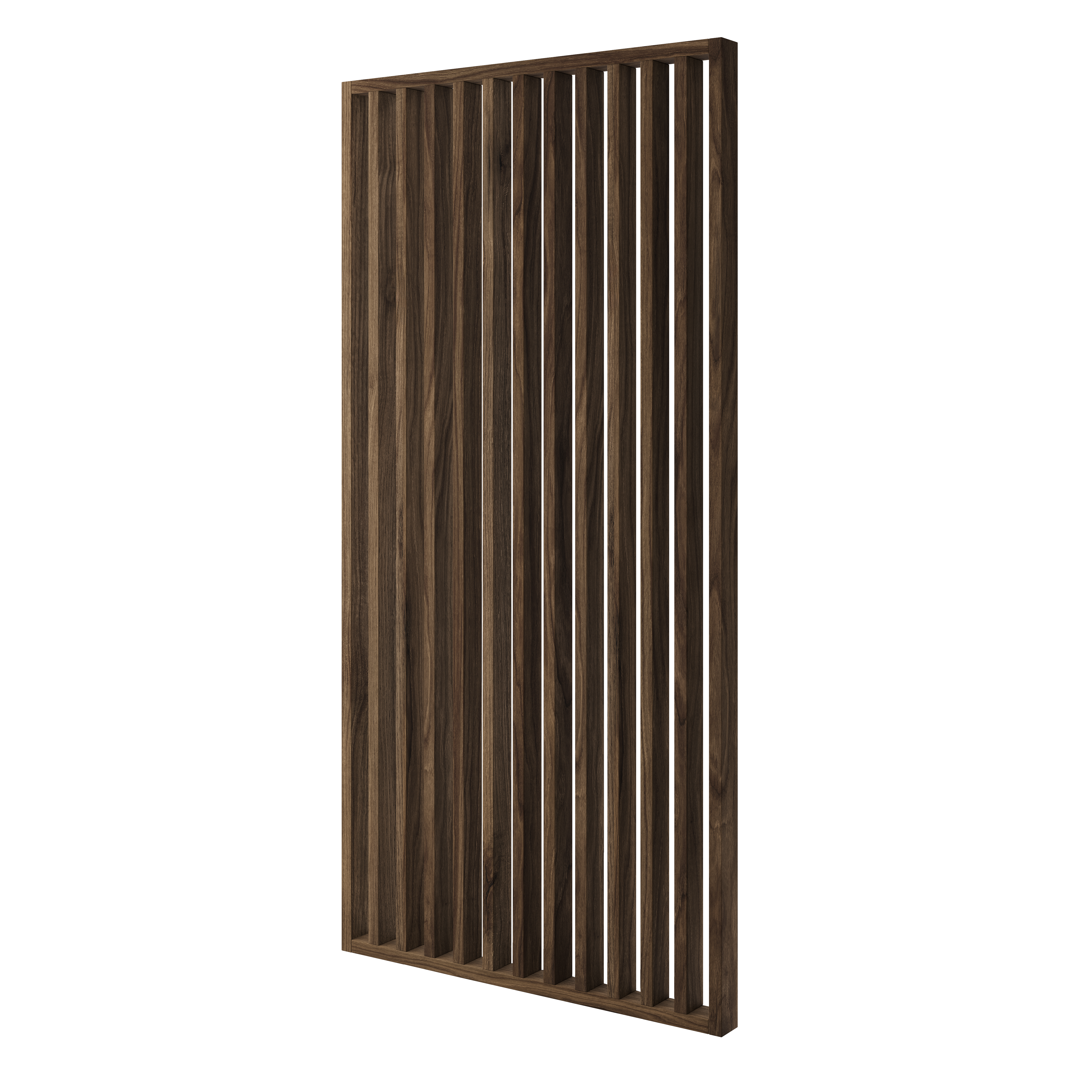 LAMELLENWAND - FERTIGSET - CLASSIC WALNUSS - LAMELLEN3D