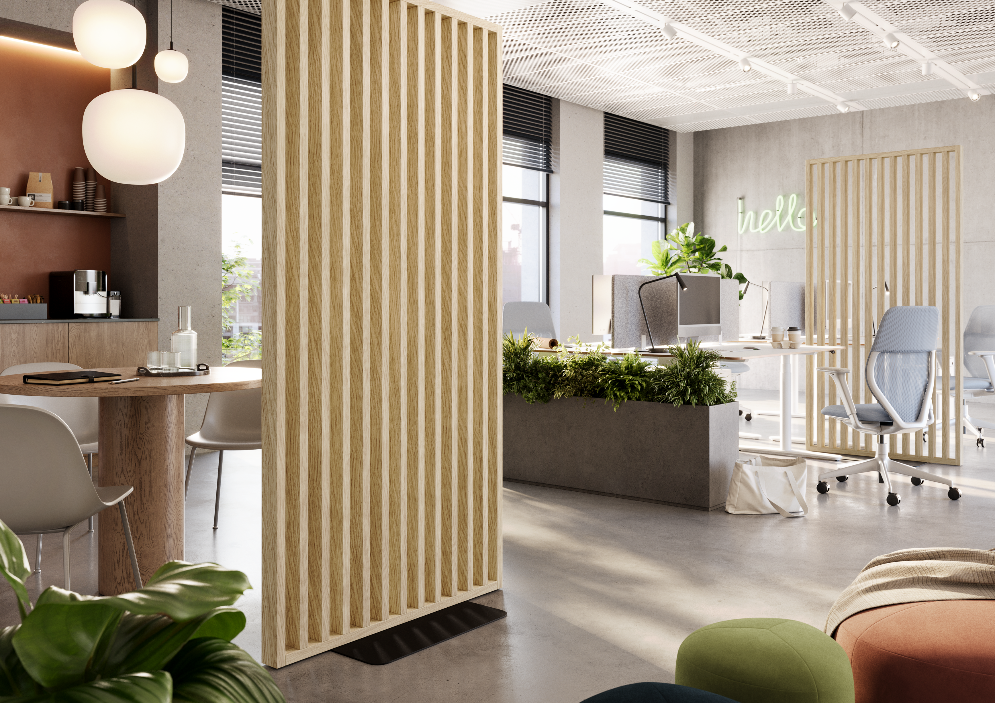 TRENNWÄNDE MIT BODENPLATTE - FERTIGSET - EUROPÄISCHE EICHE CPL LAMELLEN3D