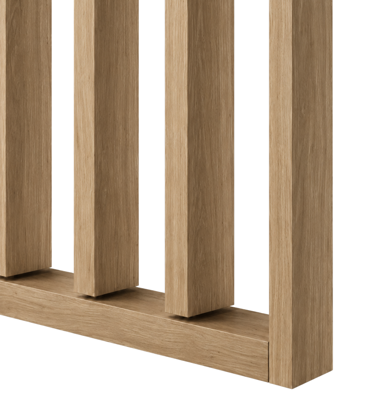 LAMELLENWAND - FERTIGSET - EICHE NATURA – DREHBAR MIT MECHANISMUS - LAMELLEN3D