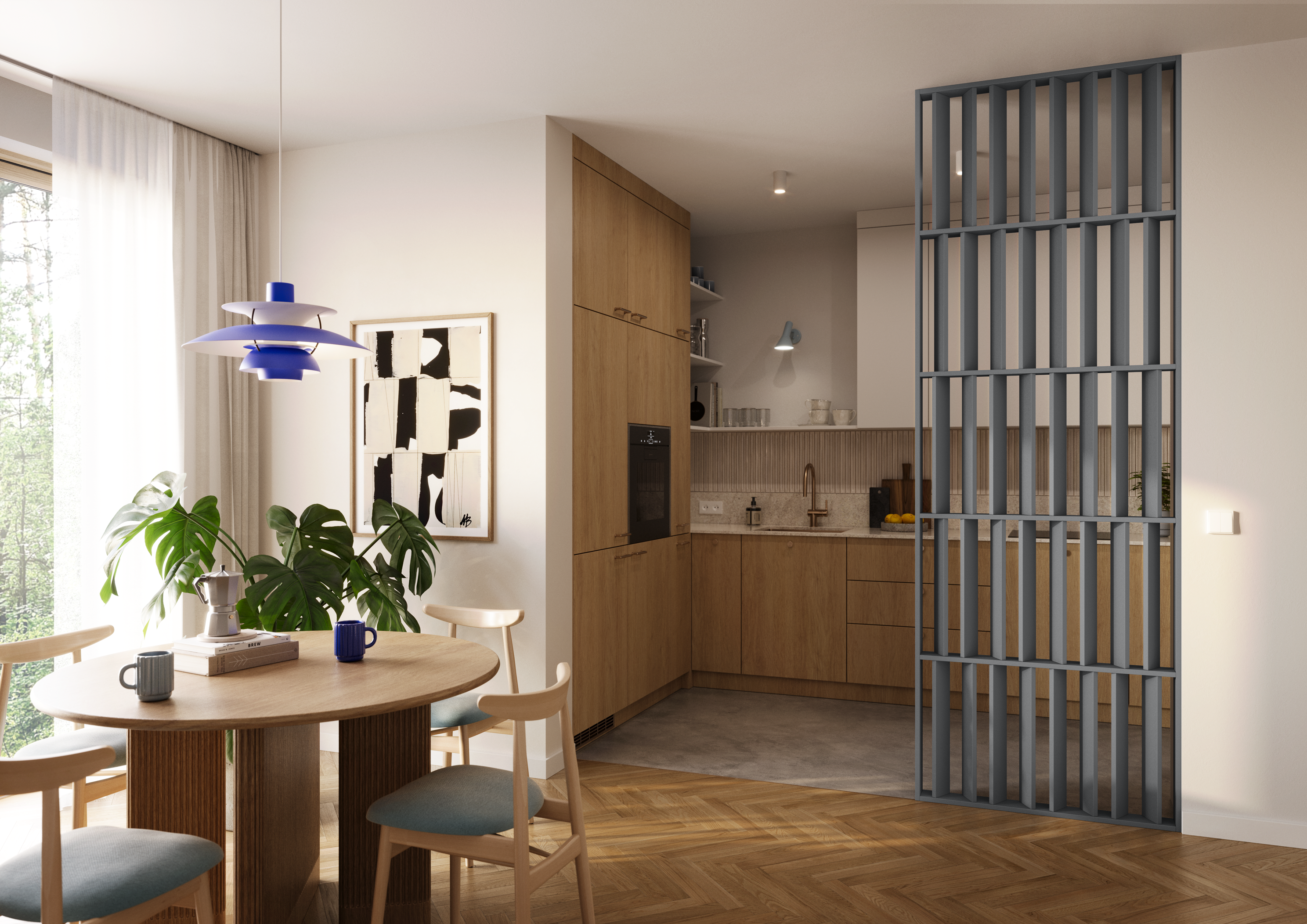 WAND JAPANDI - Graphit - LAMELE3D