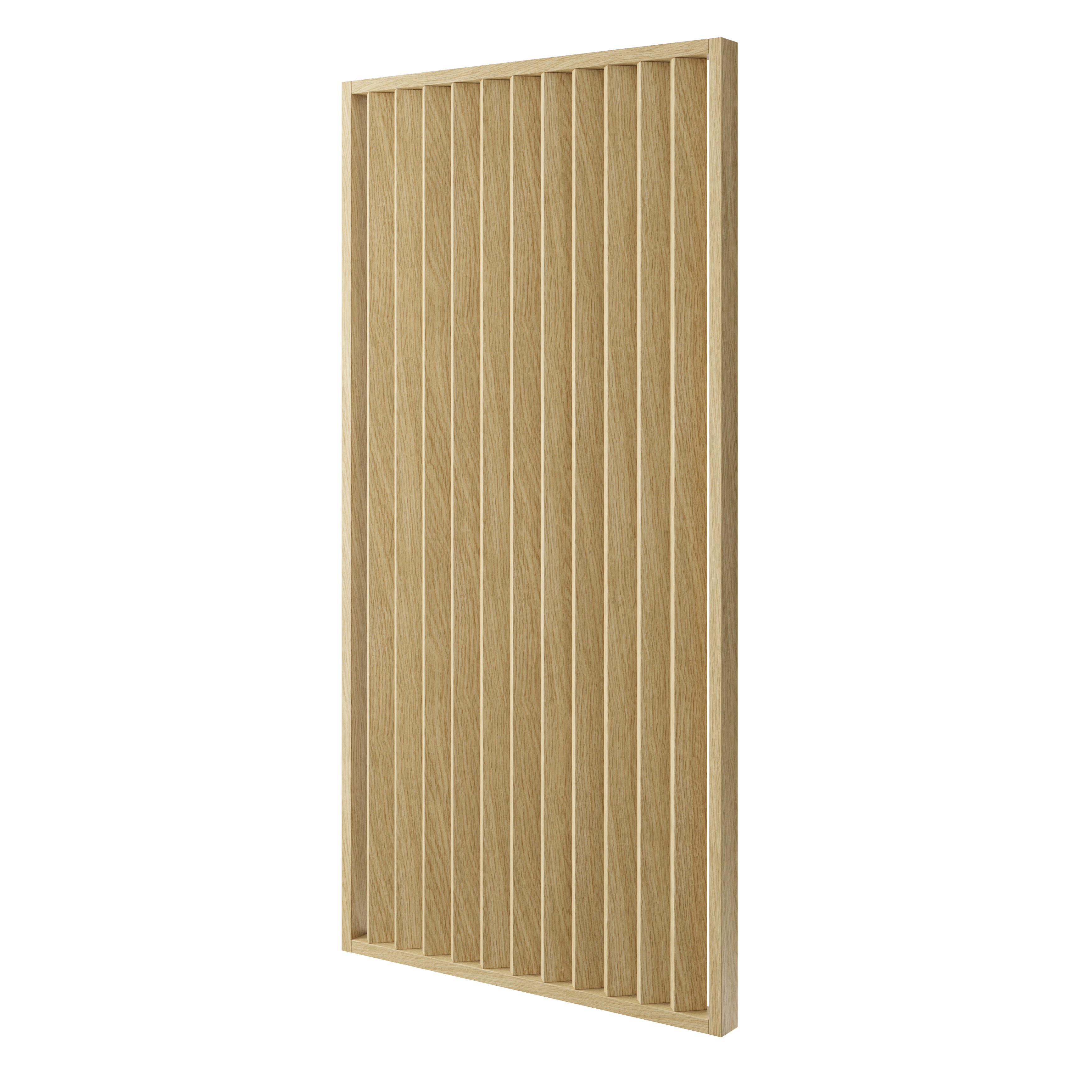 LAMELLENWAND - FERTIGSET - EUROPÄISCHE EICHE CPL – DREHBAR MIT MECHANISMUS - LAMELLEN3D
