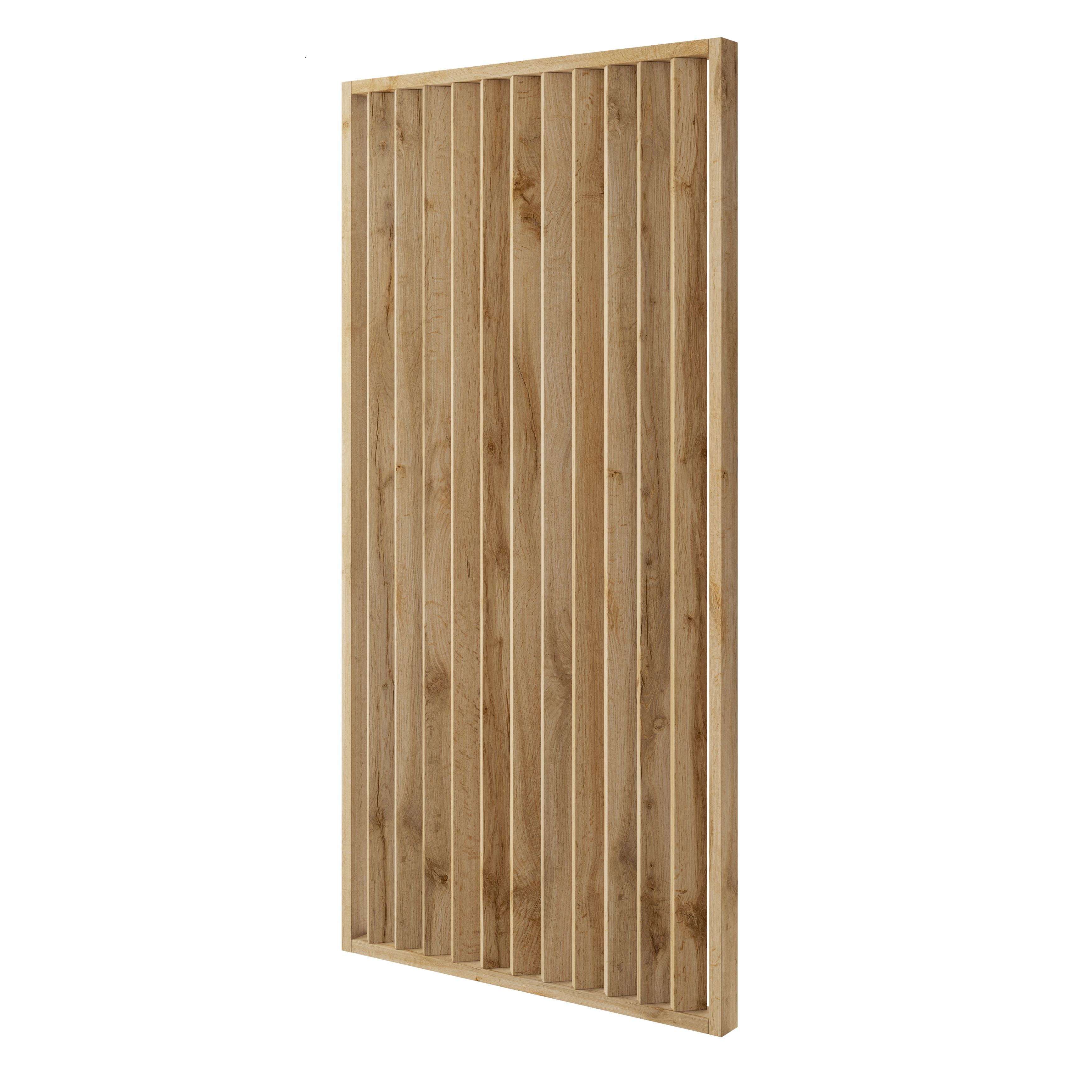 LAMELLENWAND - FERTIGSET - WOTAN-EICHE – DREHBAR MIT MECHANISMUS - LAMELLEN3D