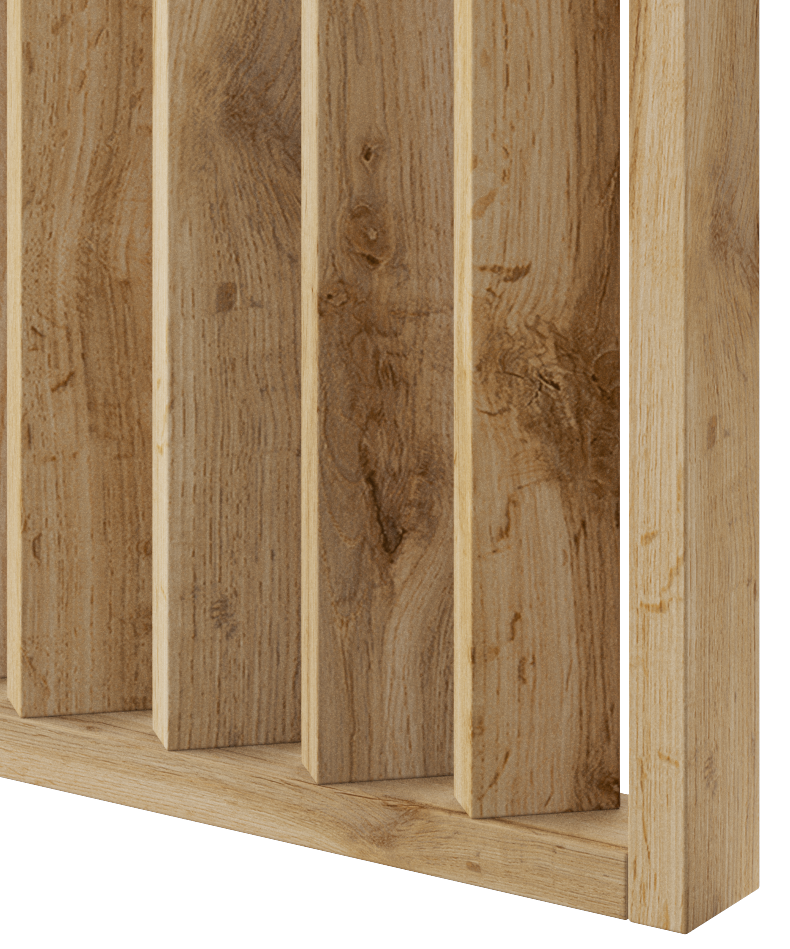 LAMELLENWAND - FERTIGSET - WOTAN EICHE - LAMELLEN3D