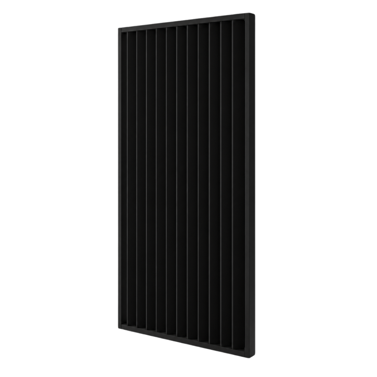 LAMELLENWAND - FERTIGSET - SCHWARZ MATT - LAMELLEN3D