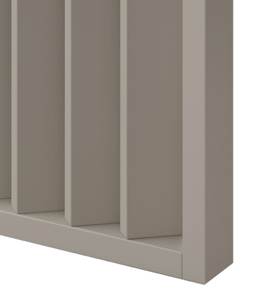 LAMELLENWAND - FERTIGSET - SANDBEIGE - LAMELLEN3D