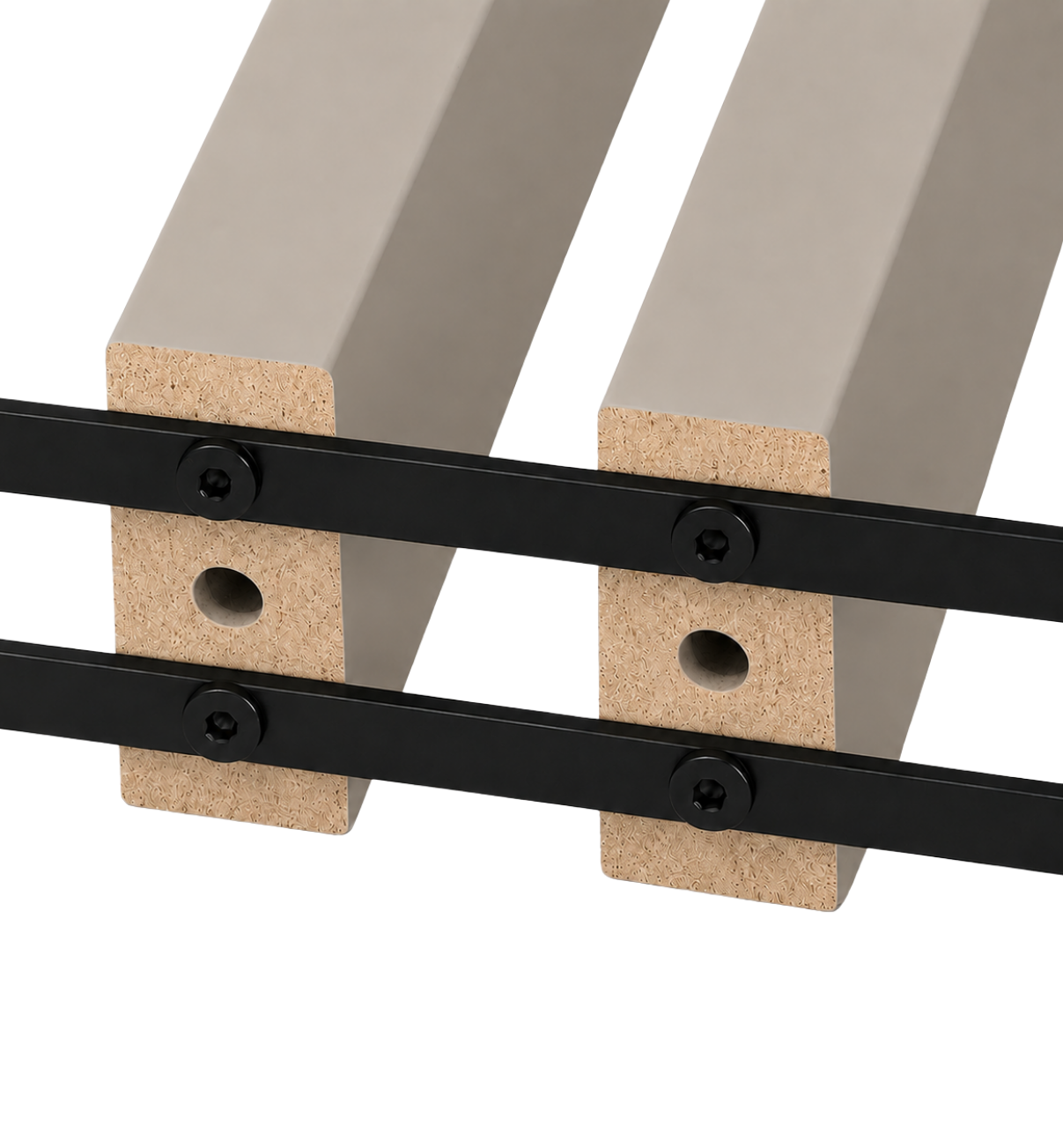 LAMELLENWAND - FERTIGSET - SANDBEIGE – DREHBAR MIT MECHANISMUS - LAMELLEN3D