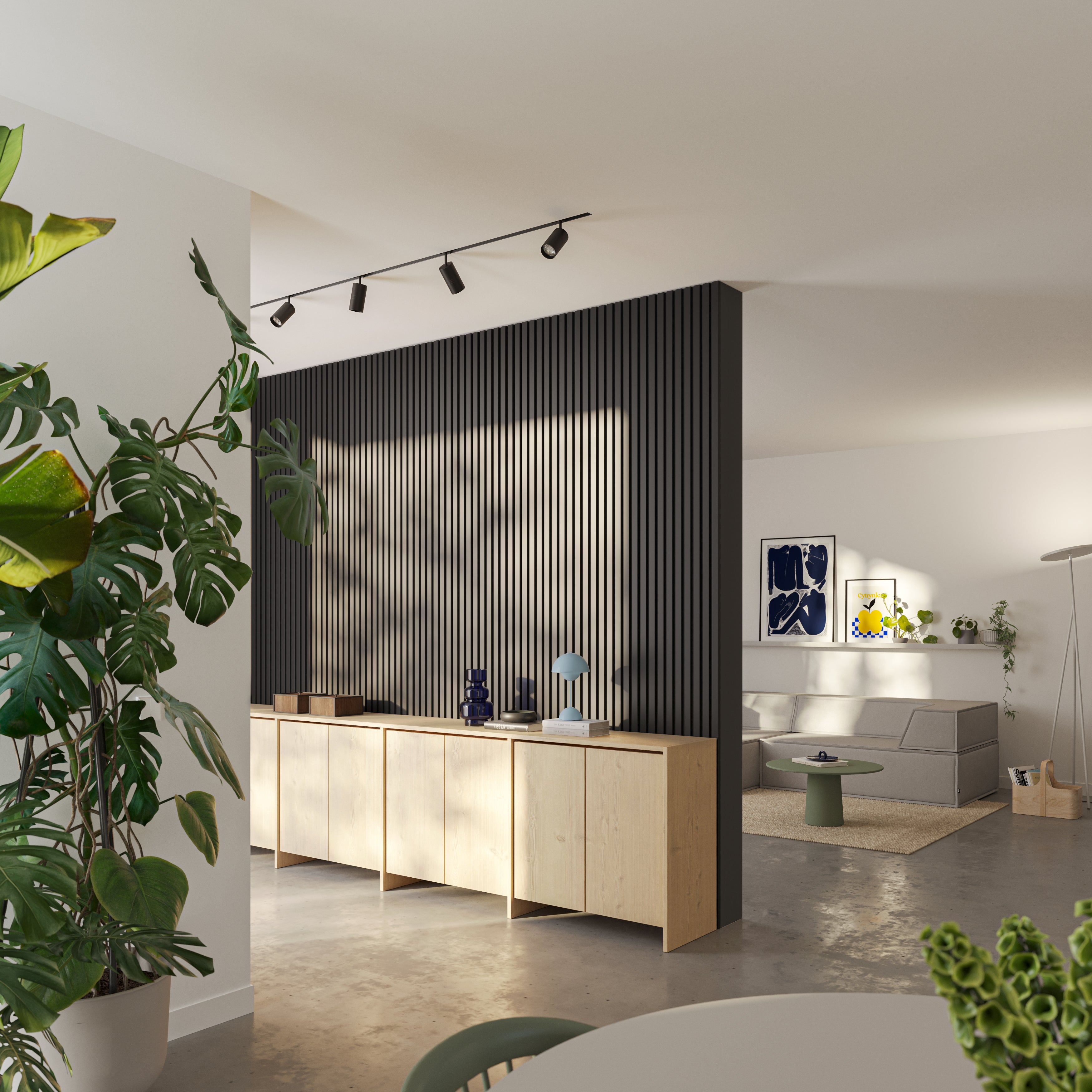 LAMELLEN3D SCHLANKE LAMELLEN - SCHWARZ MATT