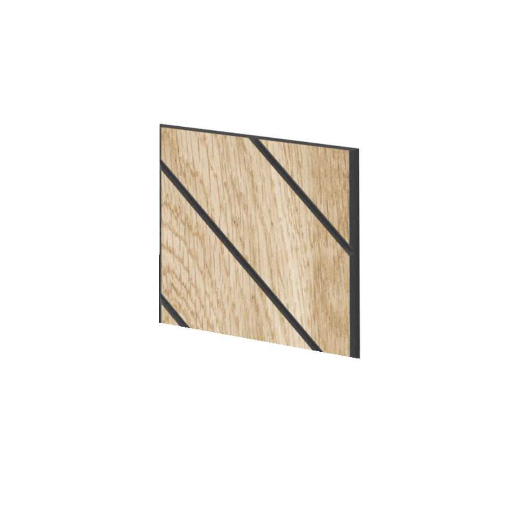 EINZELMUSTER GEFRÄSTES PANEEL - LAMELLEN3D