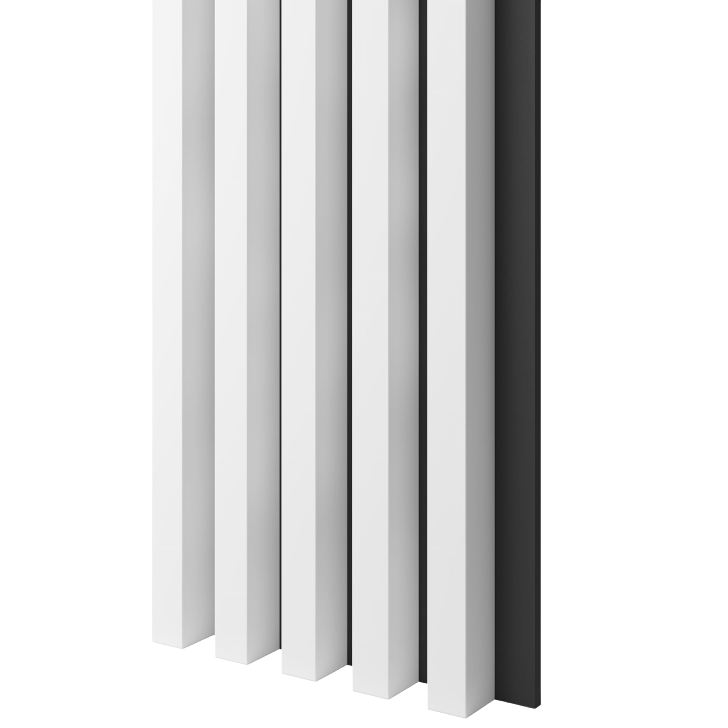 LAMELLEN AUF MDF-PLATTE - WEISS MATT LAMELLEN3D