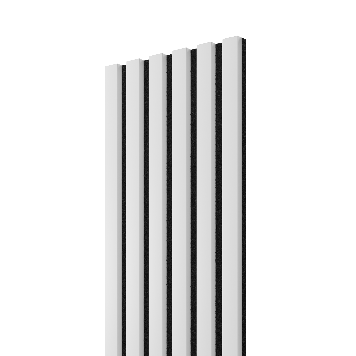 LAMELLE AUF FILZ - WEISS MATT - LAMELLEN3D
