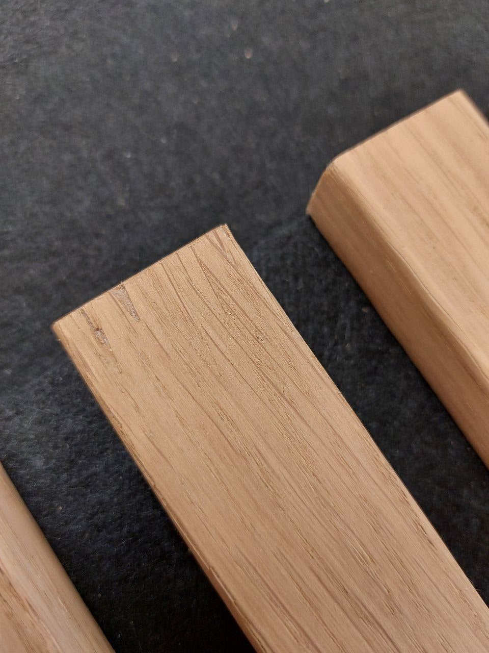 LAMELLE AUF FILZ - EICHENFURNIER - LAMELLEN3D