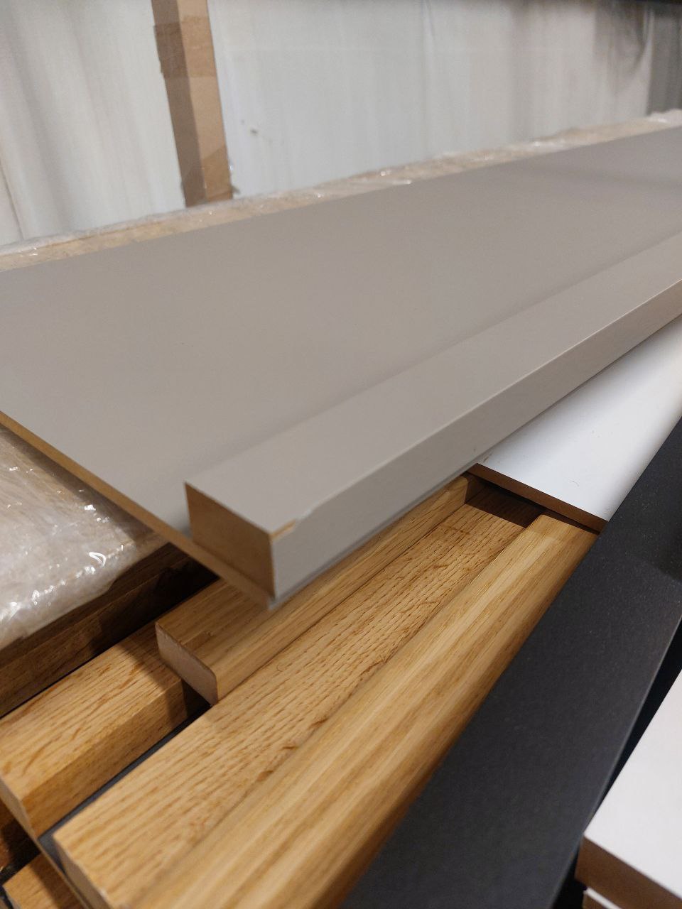 Japandi-Paneel - Sandbeige LAMELLEN3D - der Defekt J3
