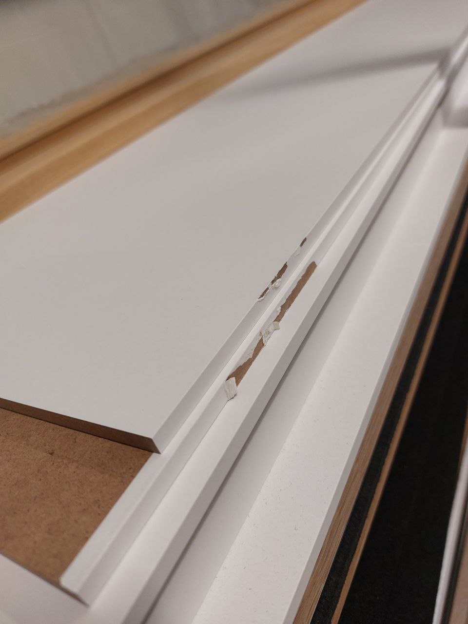 Weiße MDF-Platten - der Defekt PŁ