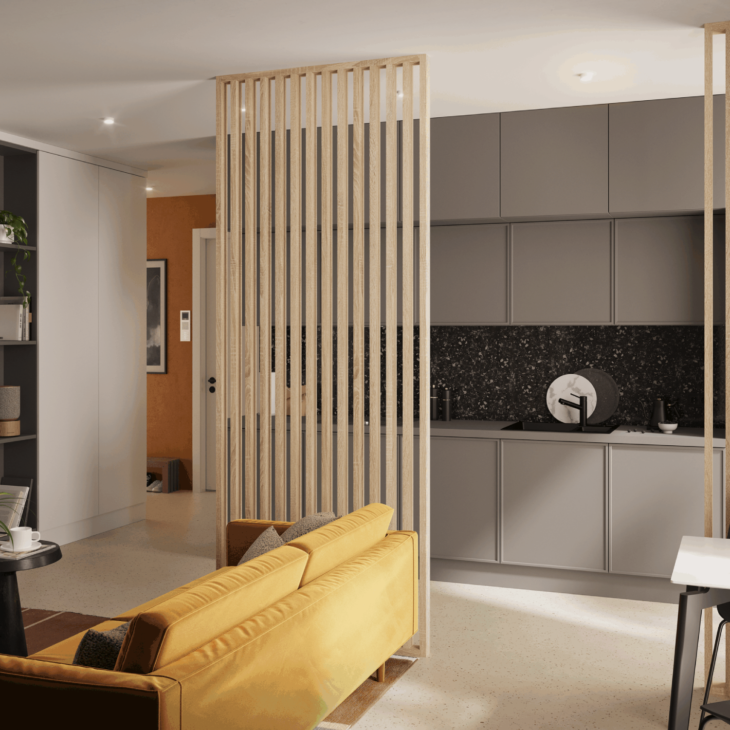 LAMELLENWAND - FERTIGSET - SONOMA EICHE - LAMELLEN3D