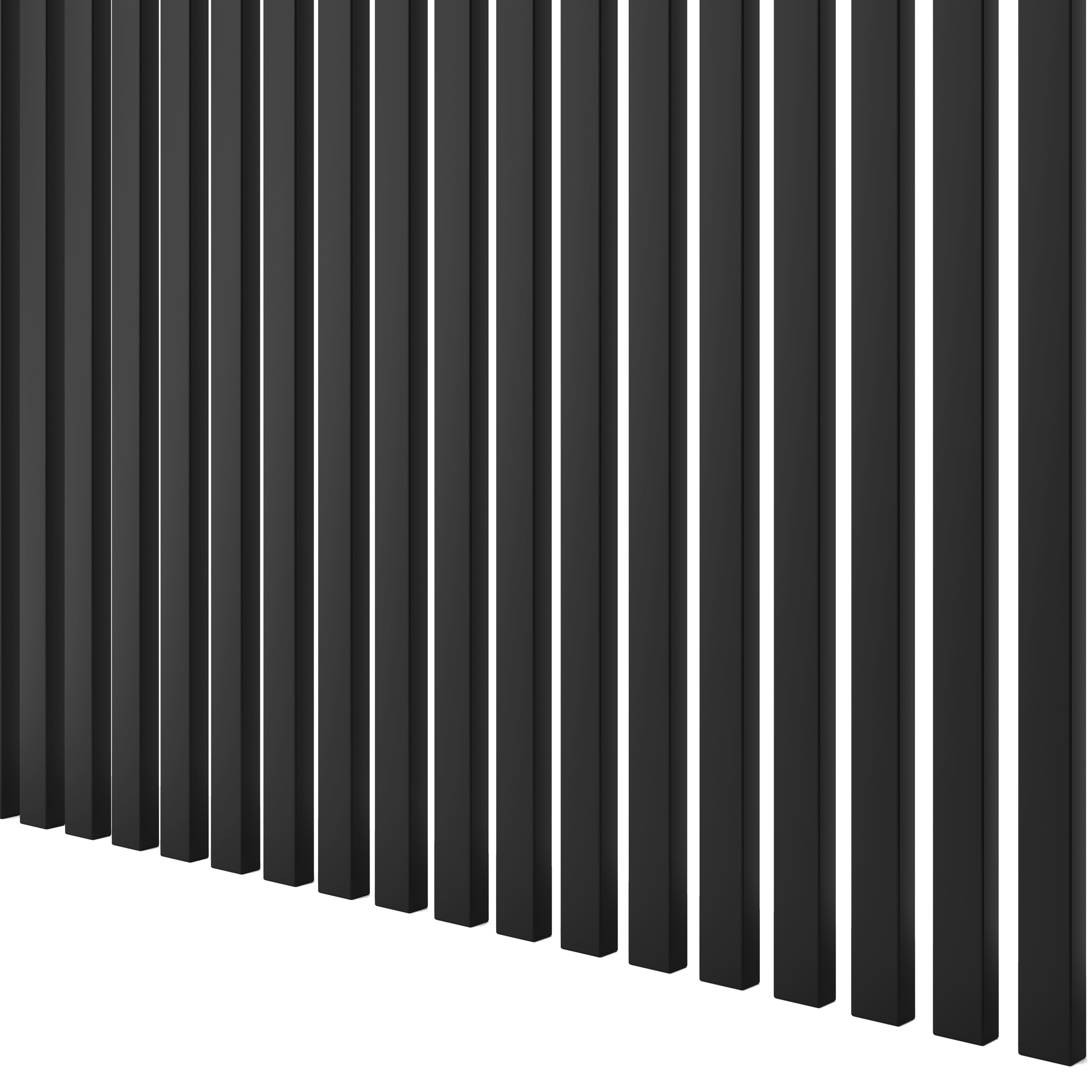 LAMELLEN3D SCHLANKE LAMELLEN - SCHWARZ MATT