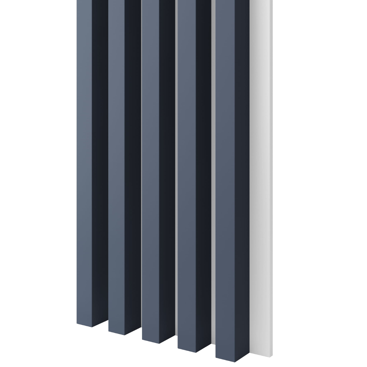 LAMELLEN AUF MDF-PLATTE - DUNKEL MARINEBLAU