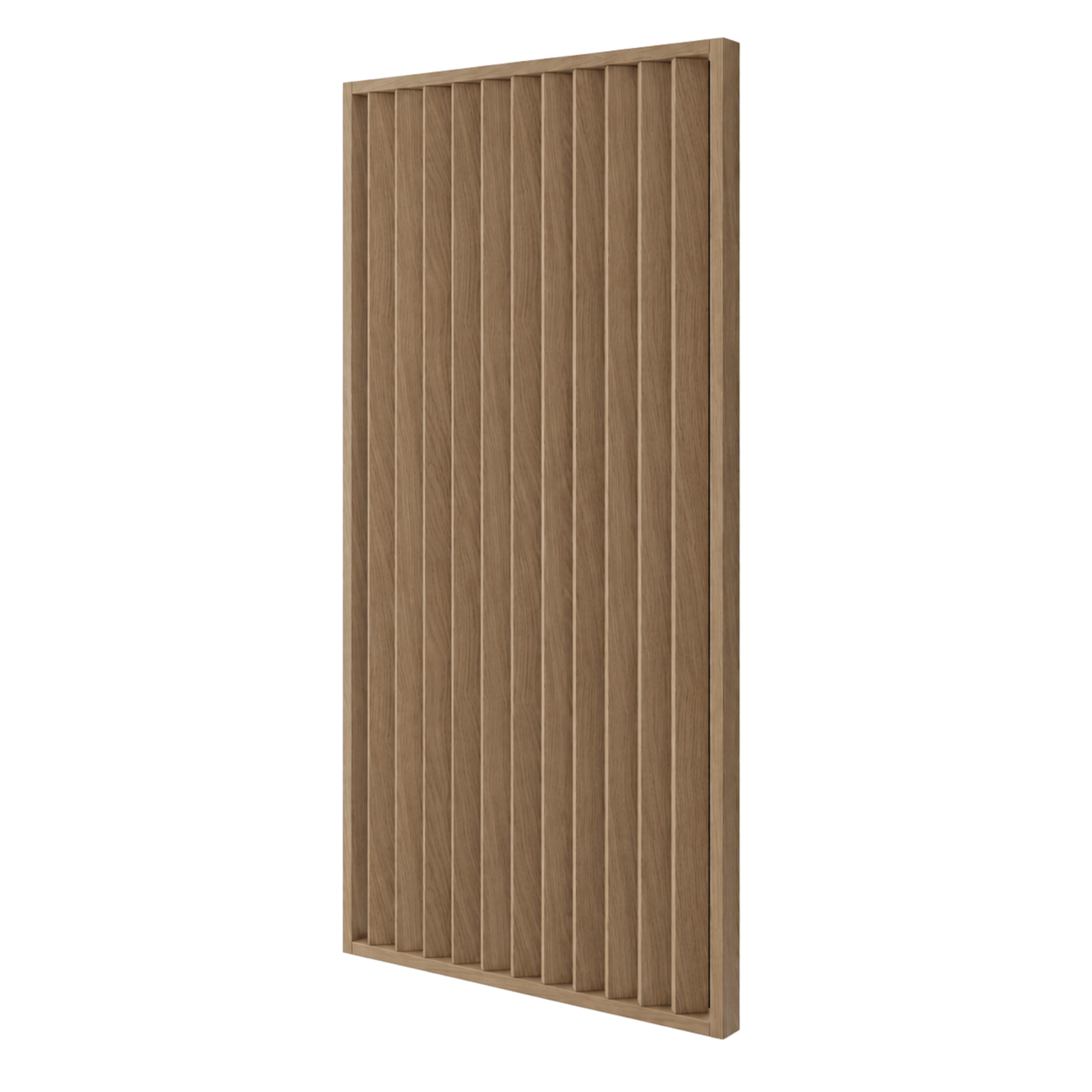 LAMELLENWAND - FERTIGSET - Eiche Calessia Braun CPL - LAMELLEN3D