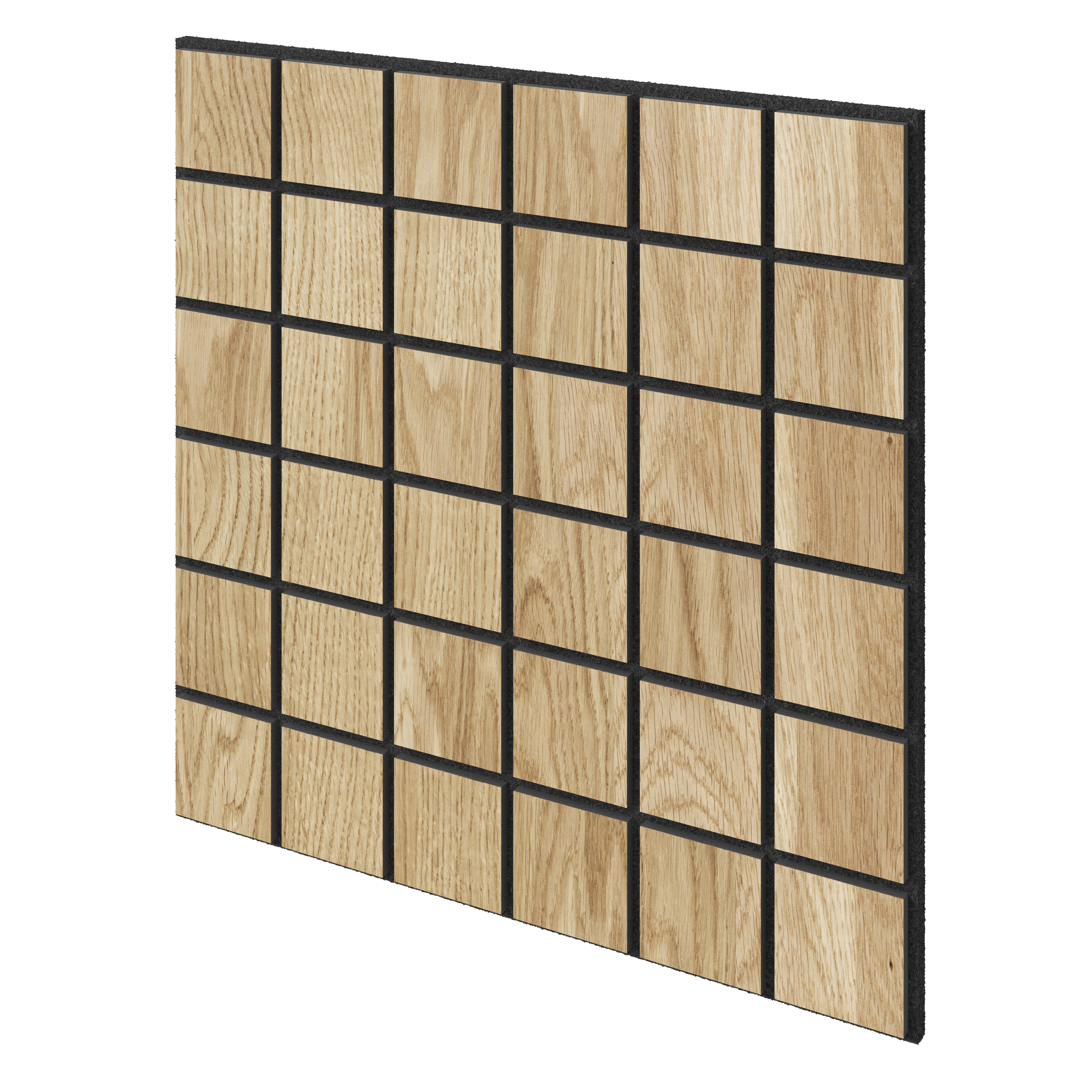Quadratische Akustikplatten - Lamellen3d
