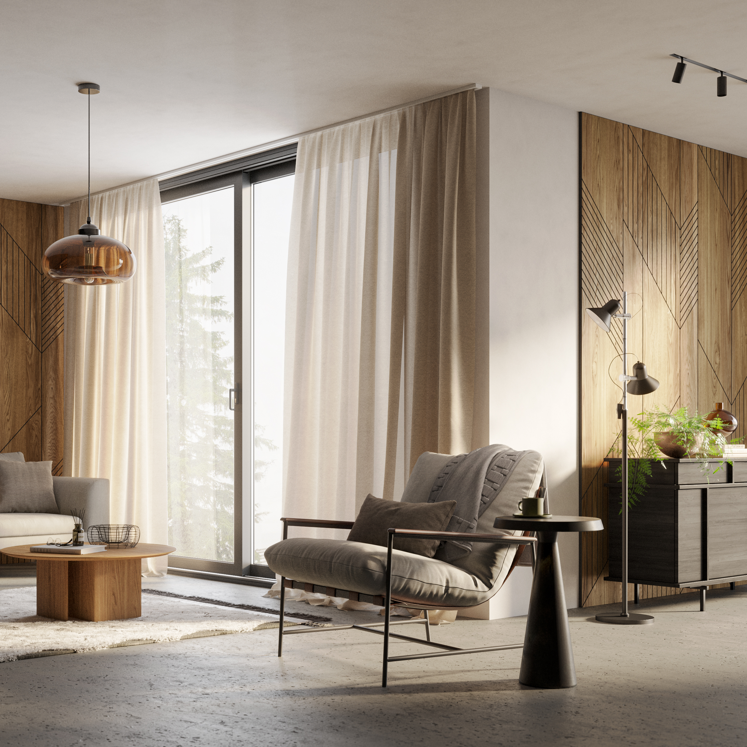 GEFRÄSTES PANEEL - OSLO - LAMELLEN3D