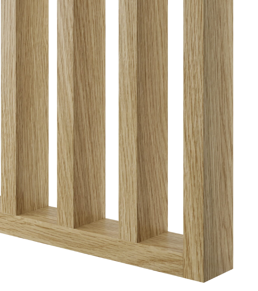 LAMELLENWAND - FERTIGSET - EUROPÄISCHE EICHE CPL - LAMELLEN3D
