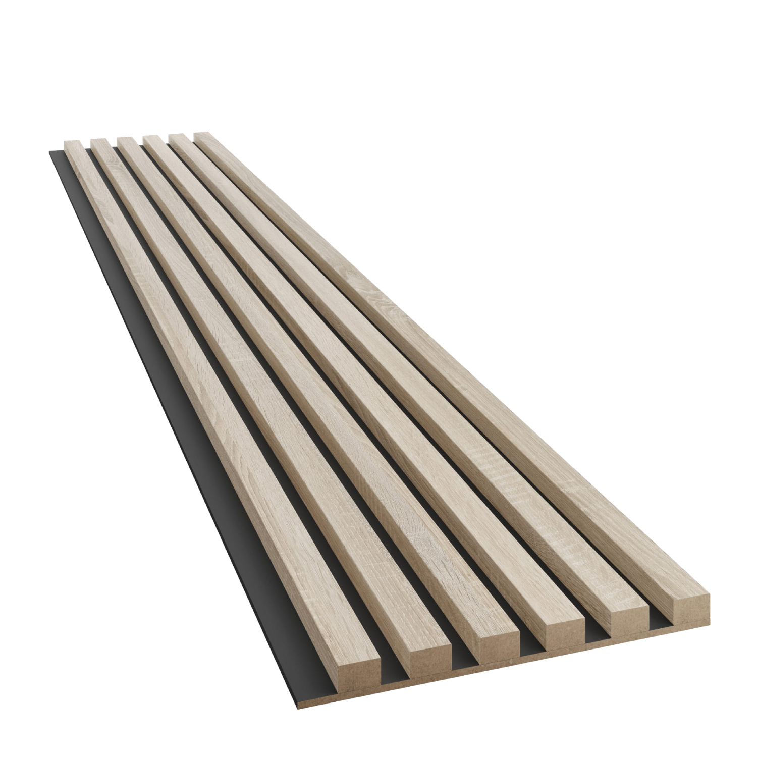 SCHLANKE LAMELLEN AUF MDF-PLATTE - SONOMA EICHE LAMELLEN3D - der Defekt
