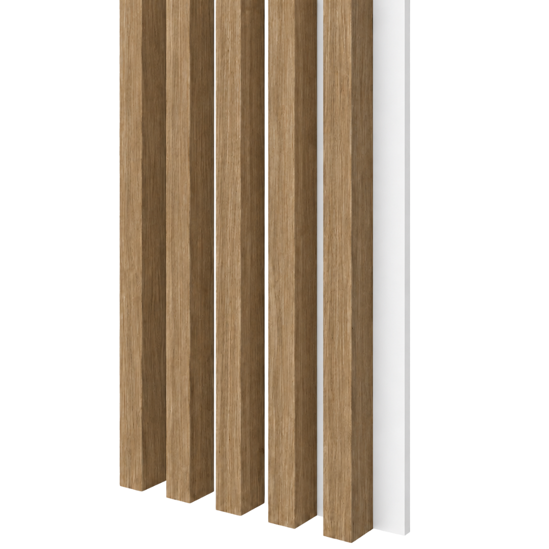 LAMELLEN AUF MDF-PLATTE - EUROPÄISCHE EICHE CPL LAMELLEN3D