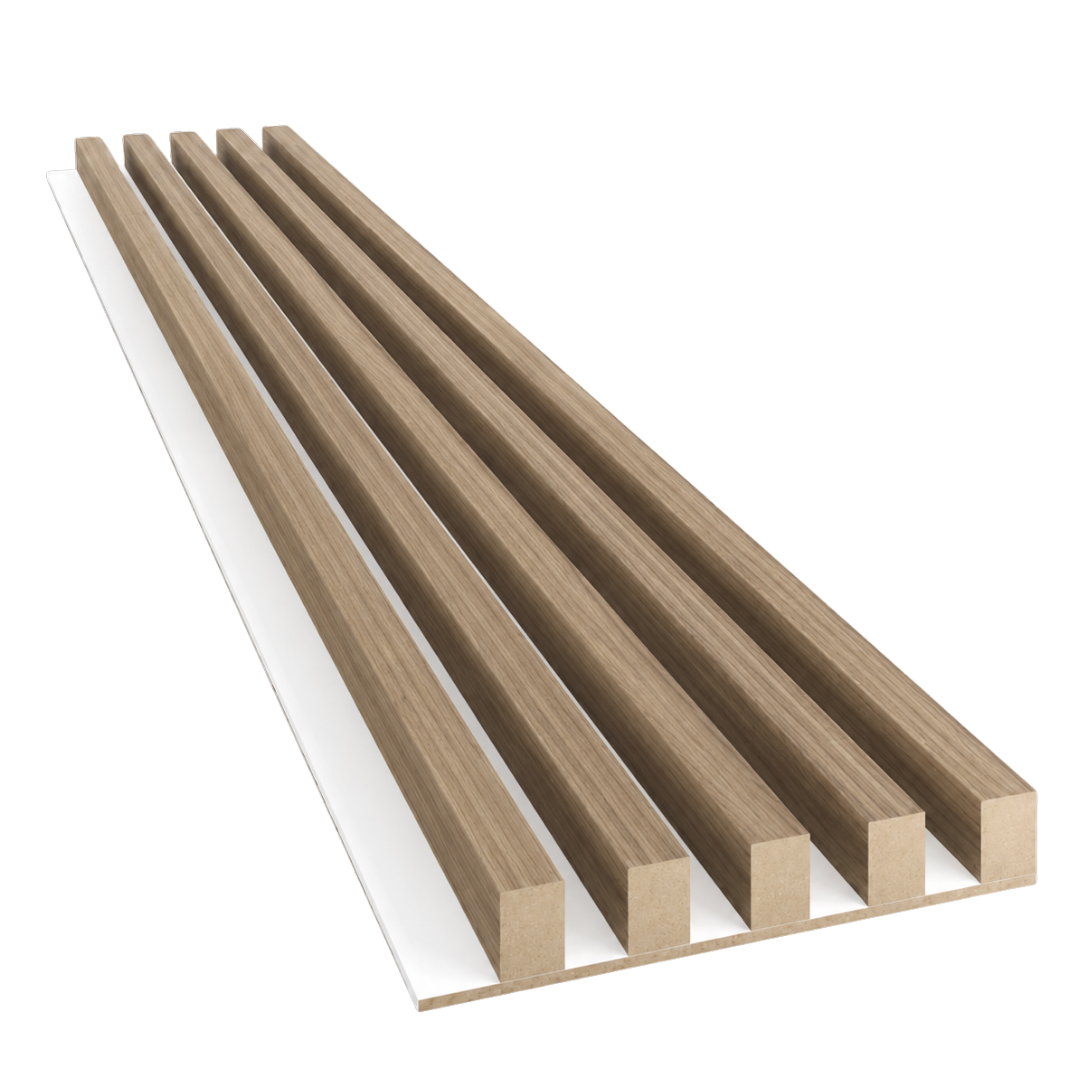 LAMELLEN AUF MDF-PLATTE - EUROPÄISCHE EICHE CPL LAMELLEN3D