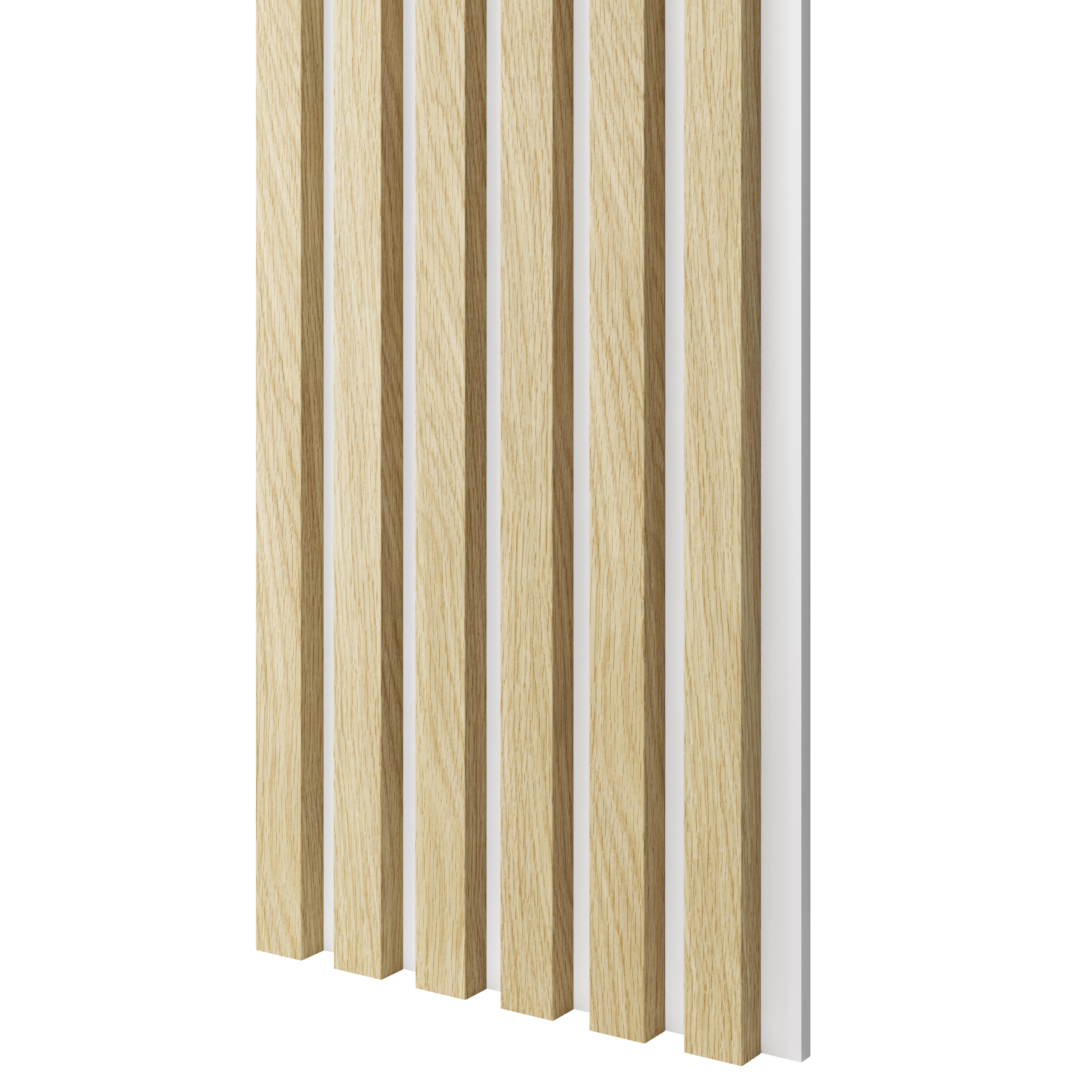 SCHMALE STREIFEN AUF MDF-PLATTE - EUROPÄISCHE EICHE CPL LAMELLEN3D
