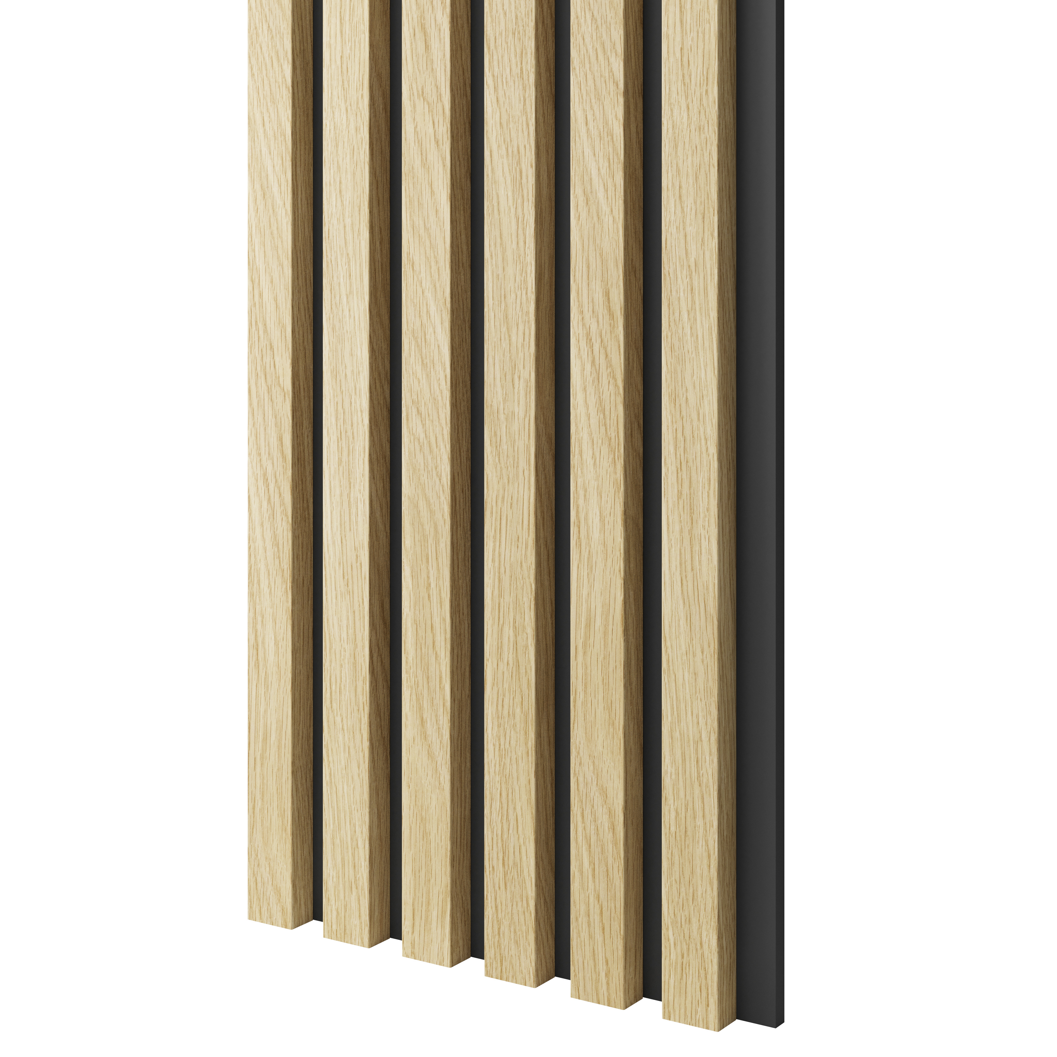 SCHMALE STREIFEN AUF MDF-PLATTE - EUROPÄISCHE EICHE CPL LAMELLEN3D