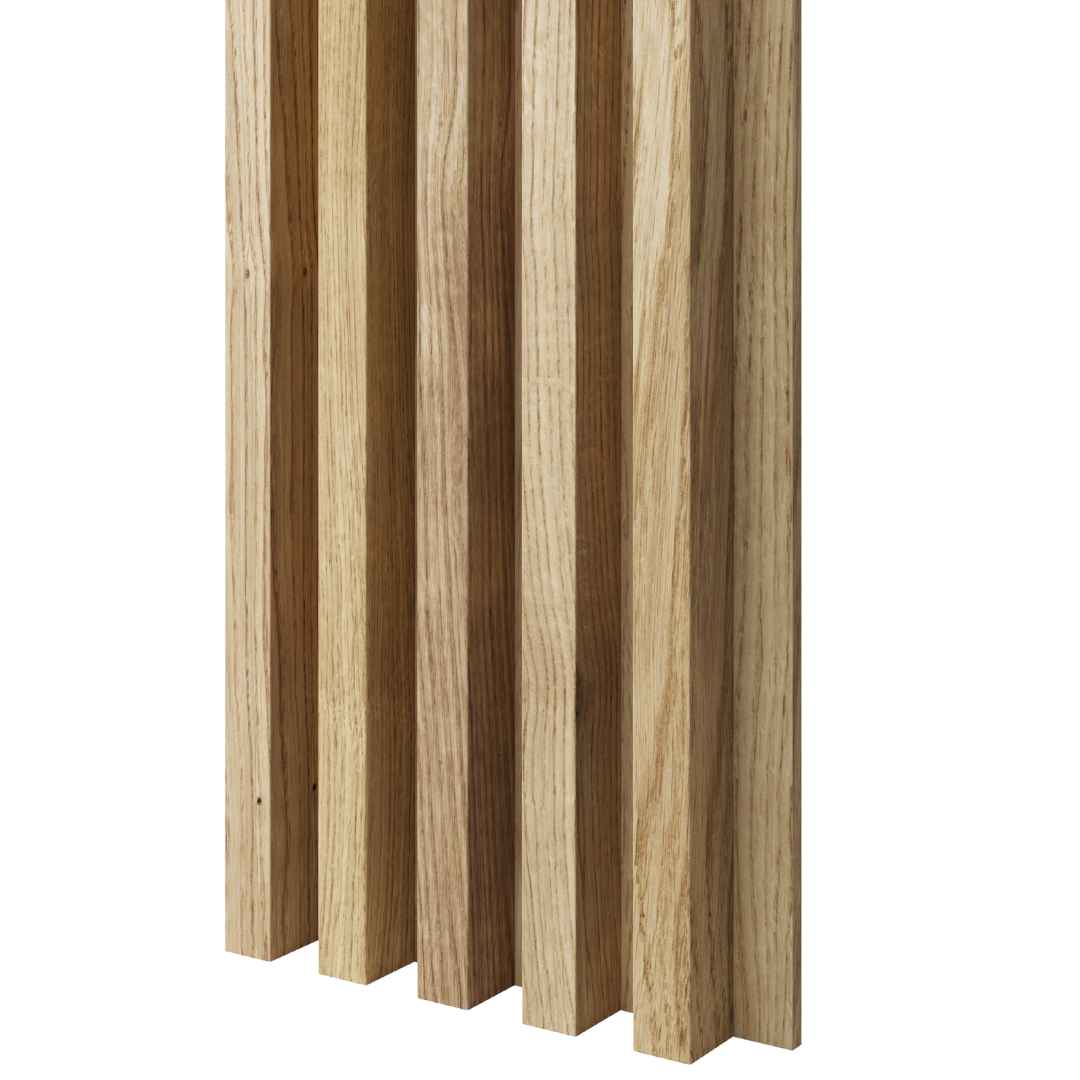 LAMELLEN AUF FURNIERTER MDF-PLATTE – EICHENFURNIER LAMELLEN3D
